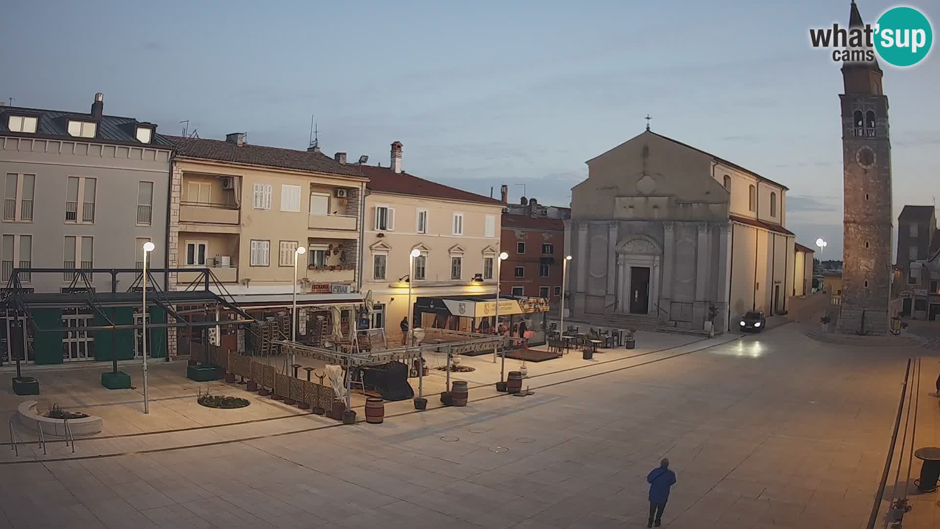 Webcam live – Place centrale dans Umag