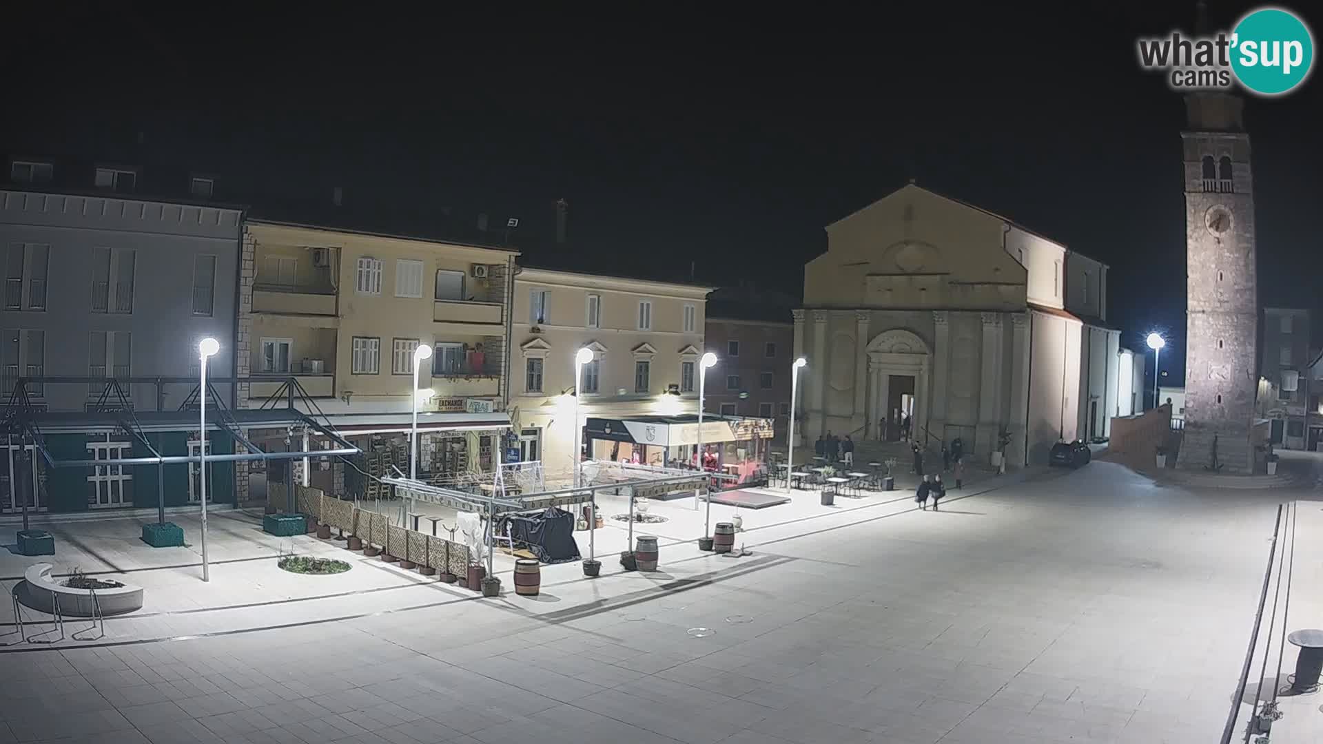 Webcam live – Place centrale dans Umag