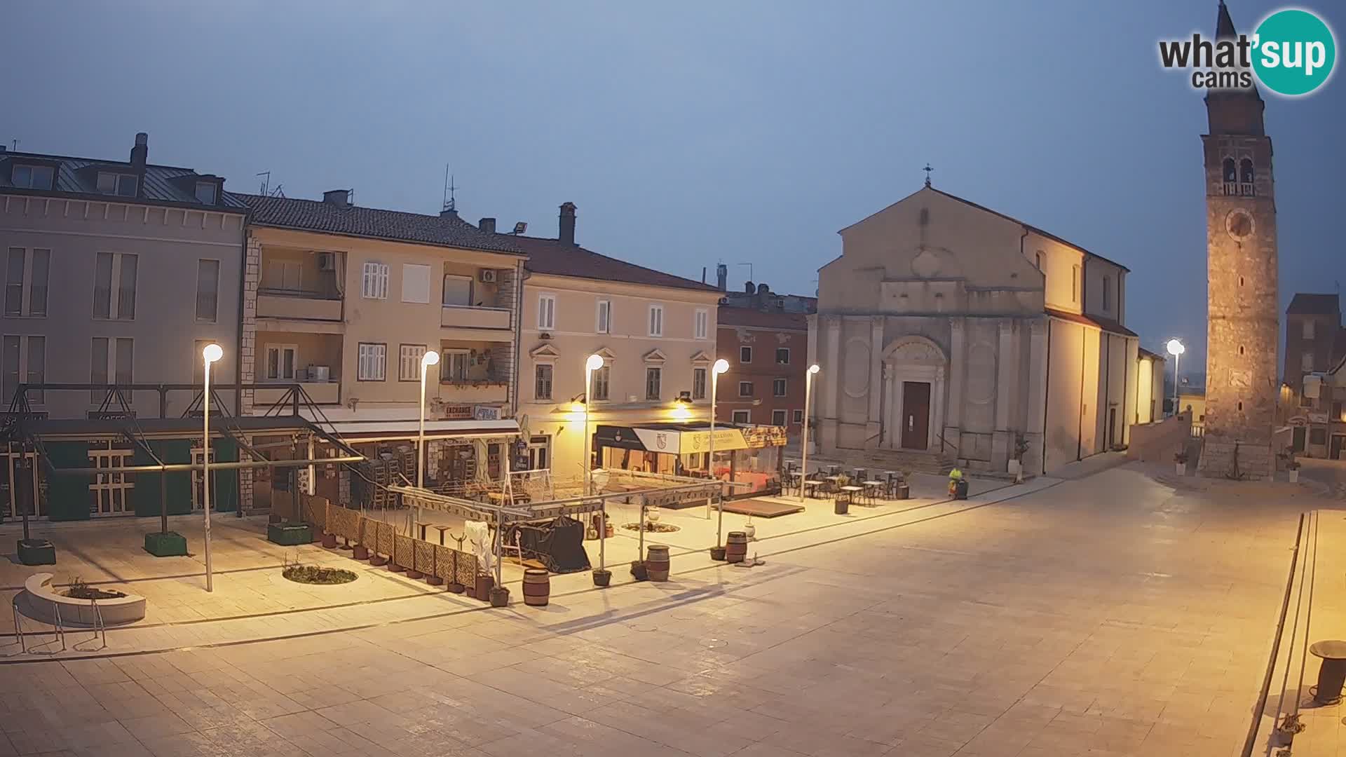 Webcam live – Place centrale dans Umag