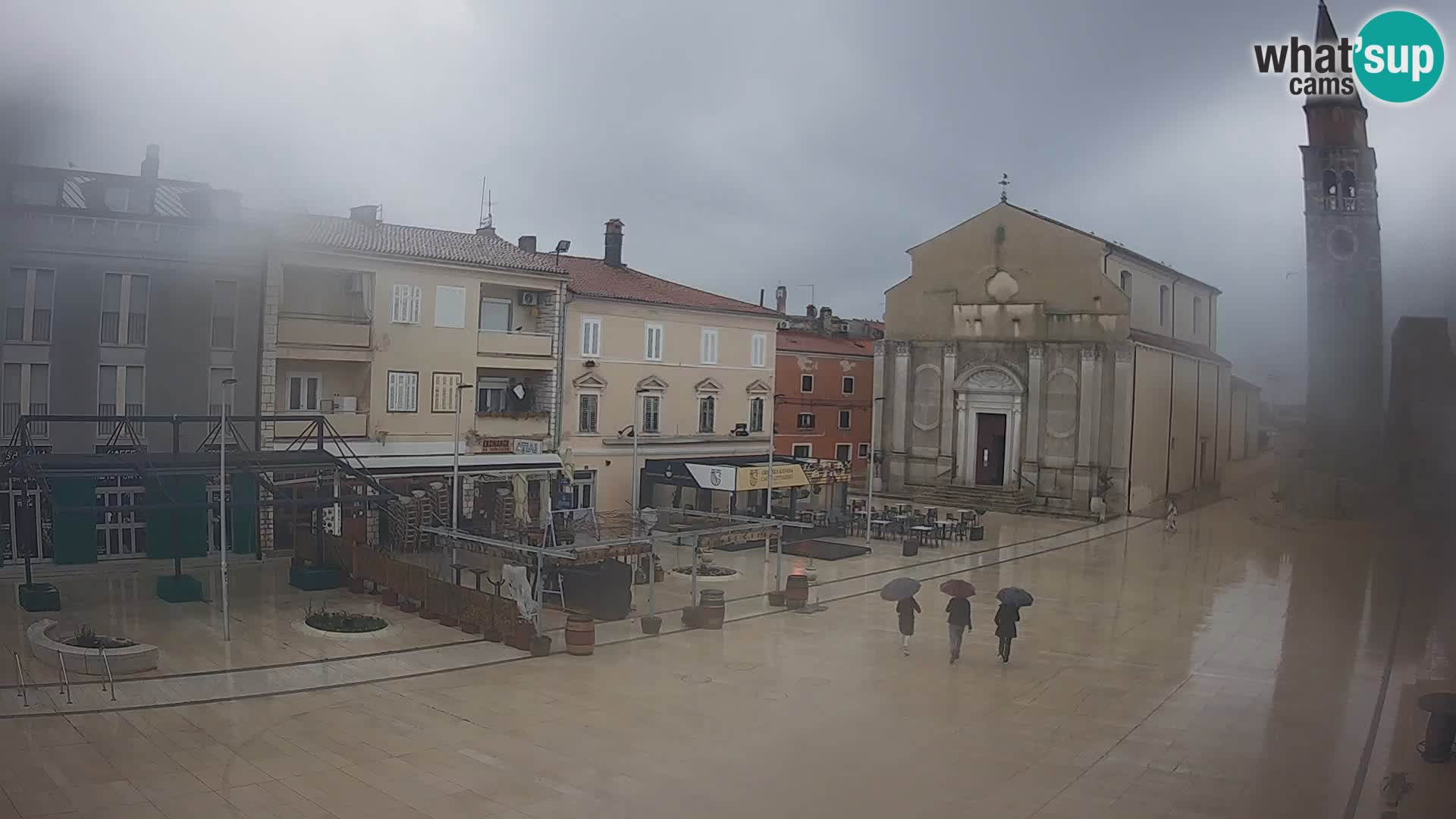 Webcam live – Place centrale dans Umag