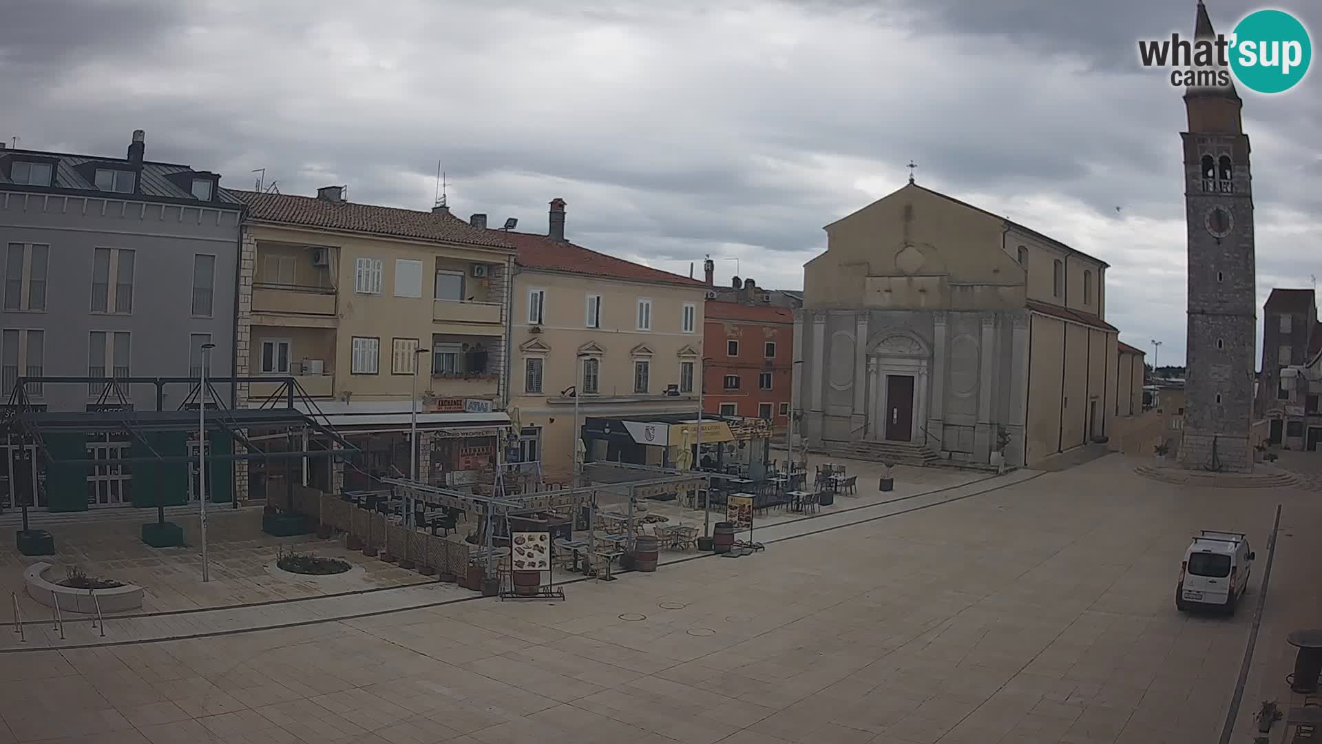 Webcam live – Place centrale dans Umag