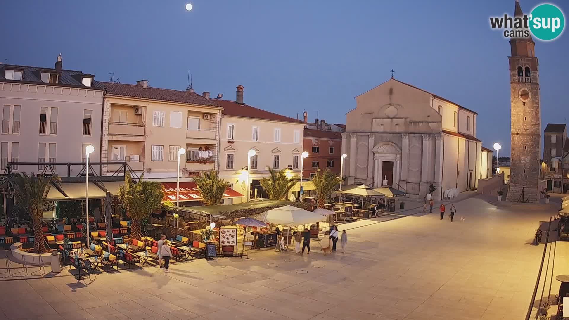 Webcam live – Place centrale dans Umag