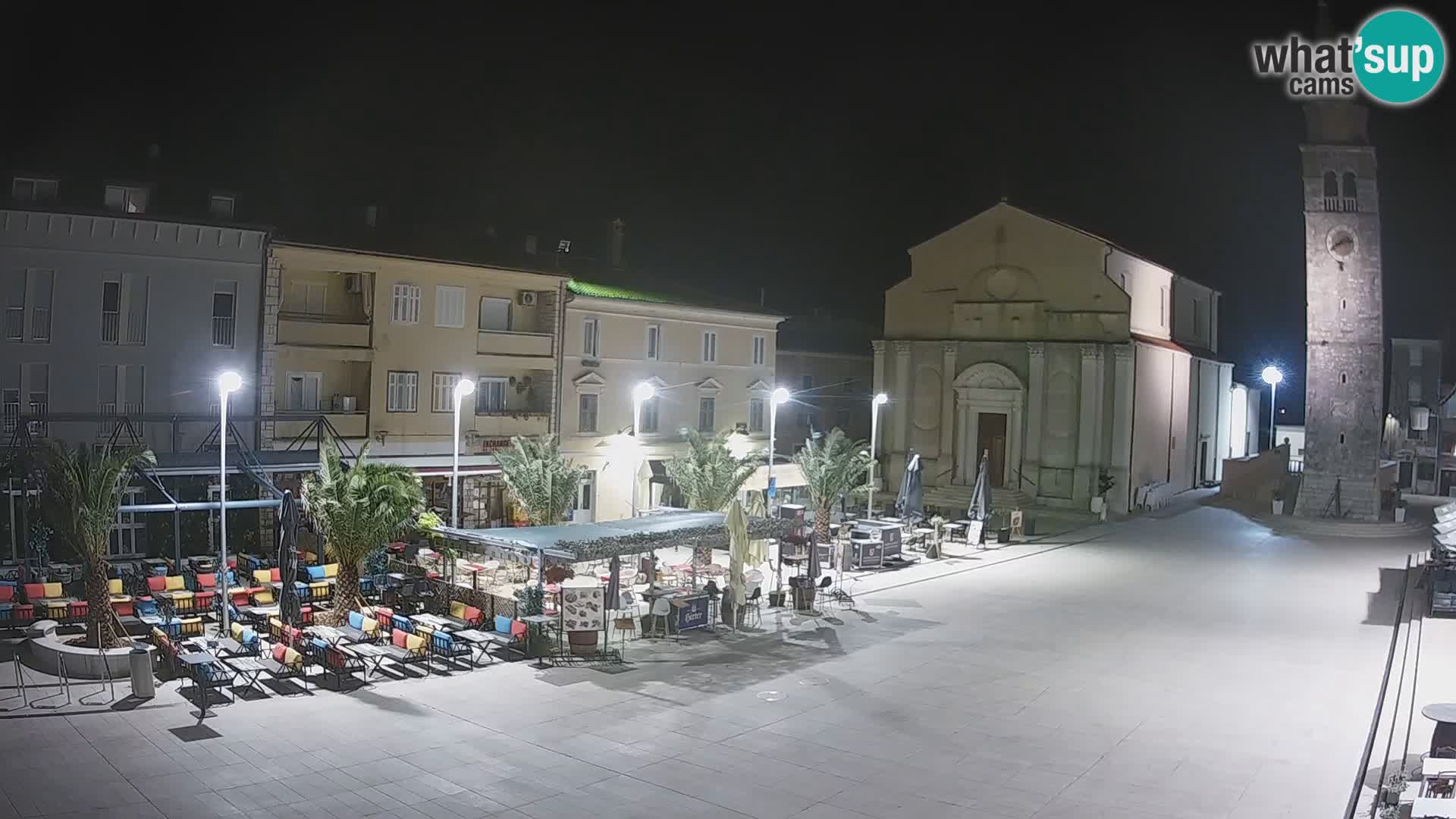 Webcam live – Place centrale dans Umag