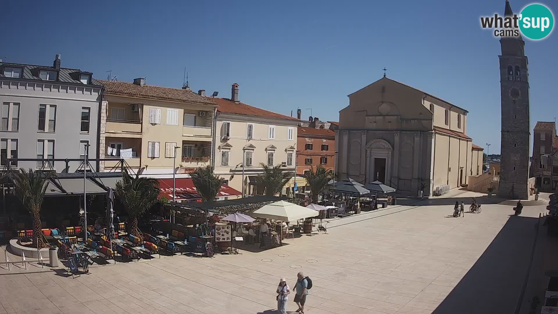 Webcam live – Place centrale dans Umag