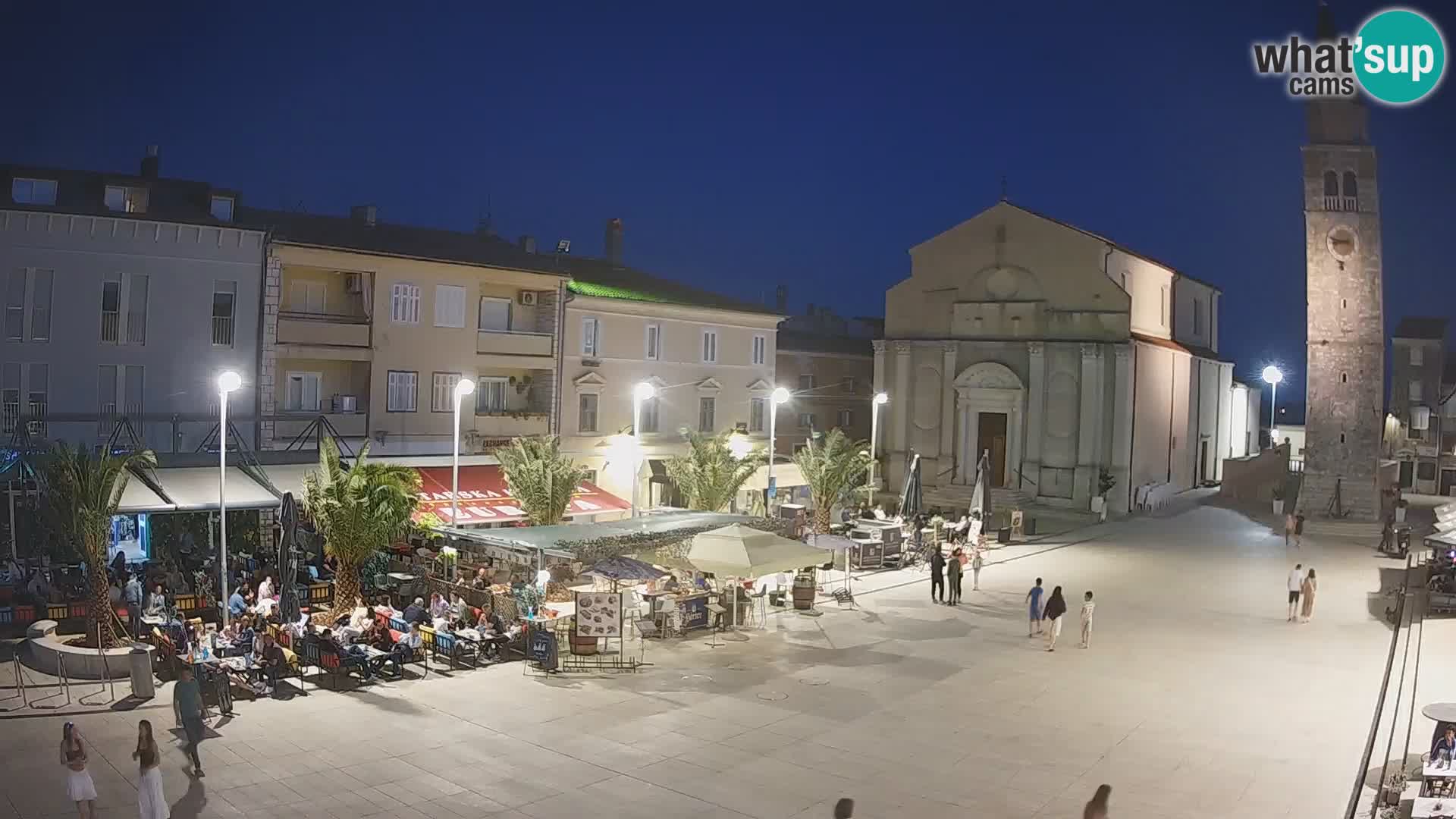 Webcam live – Place centrale dans Umag