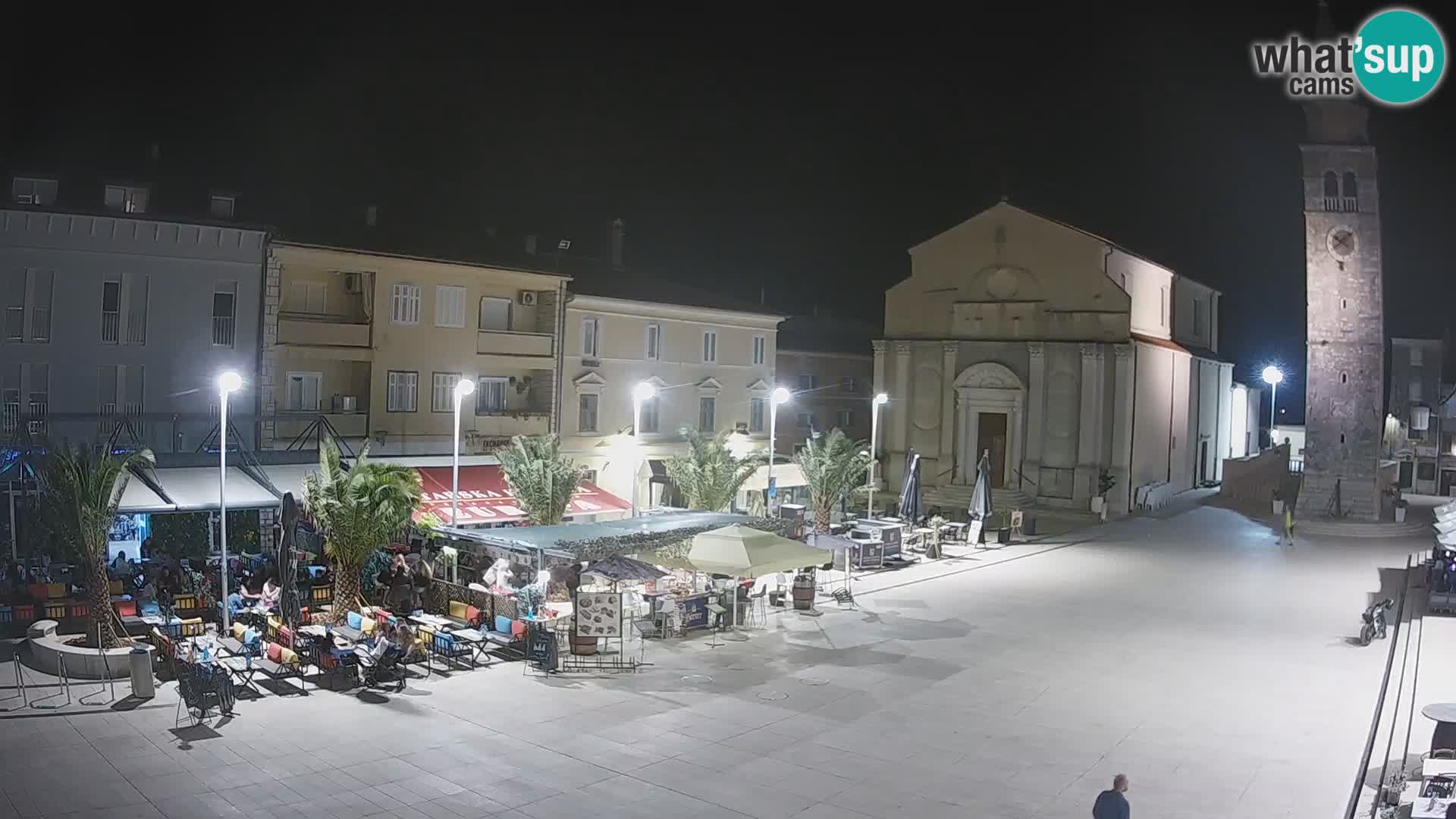 Webcam live – Place centrale dans Umag