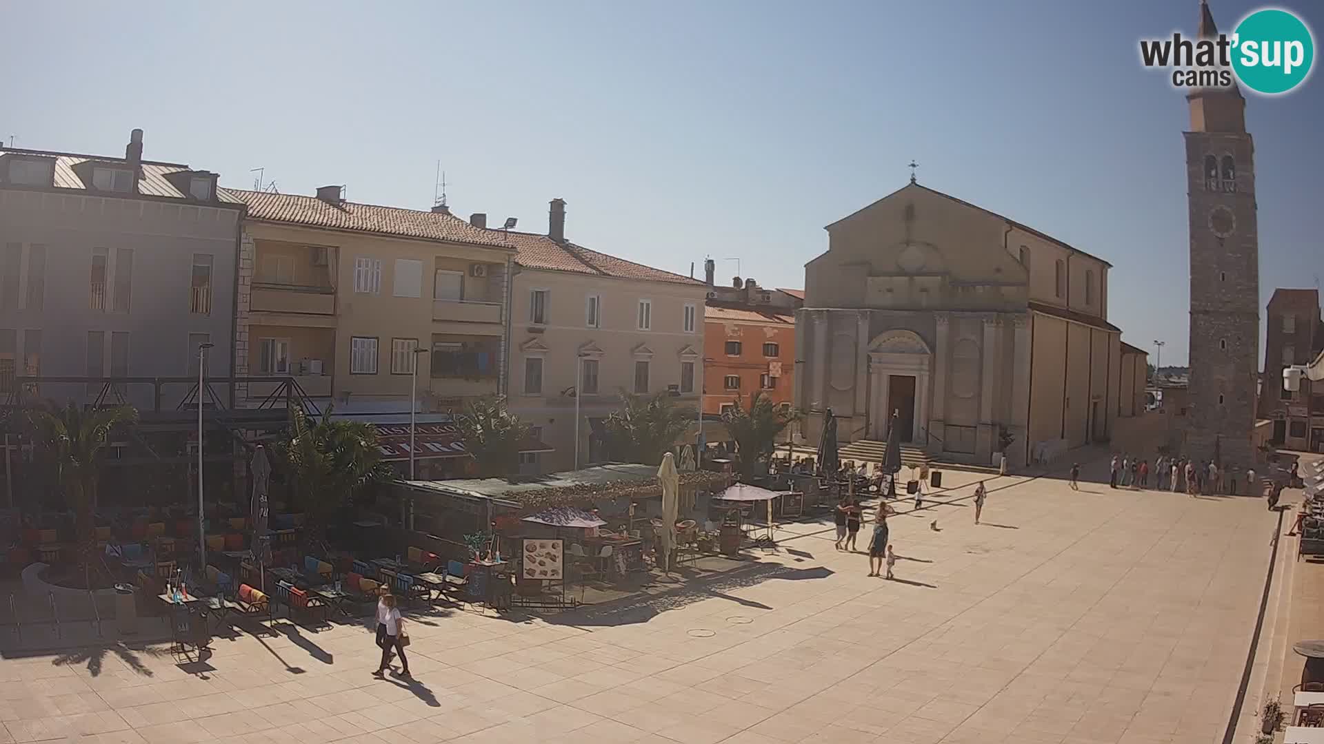 Webcam live – Place centrale dans Umag