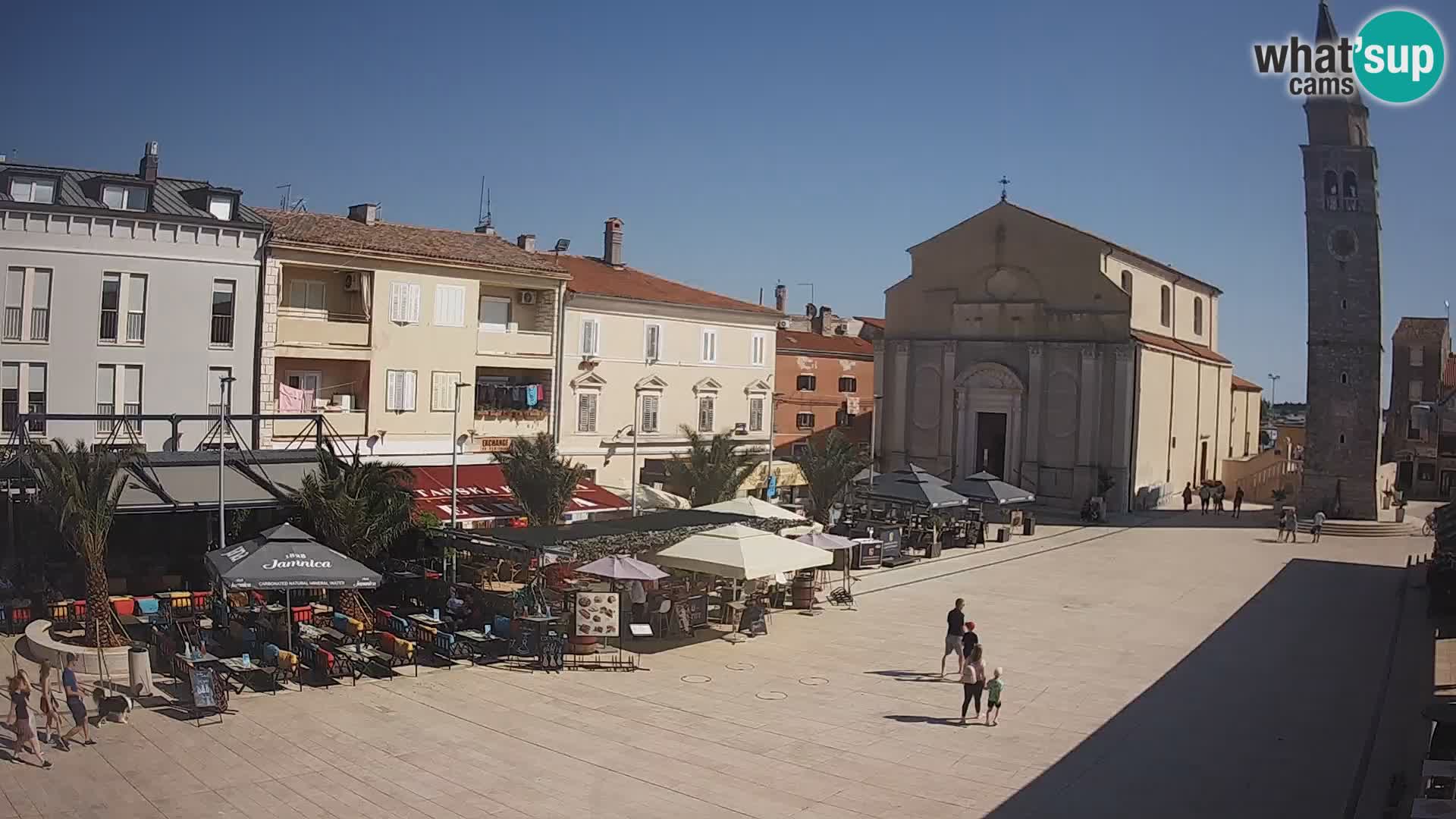 Webcam live – Place centrale dans Umag