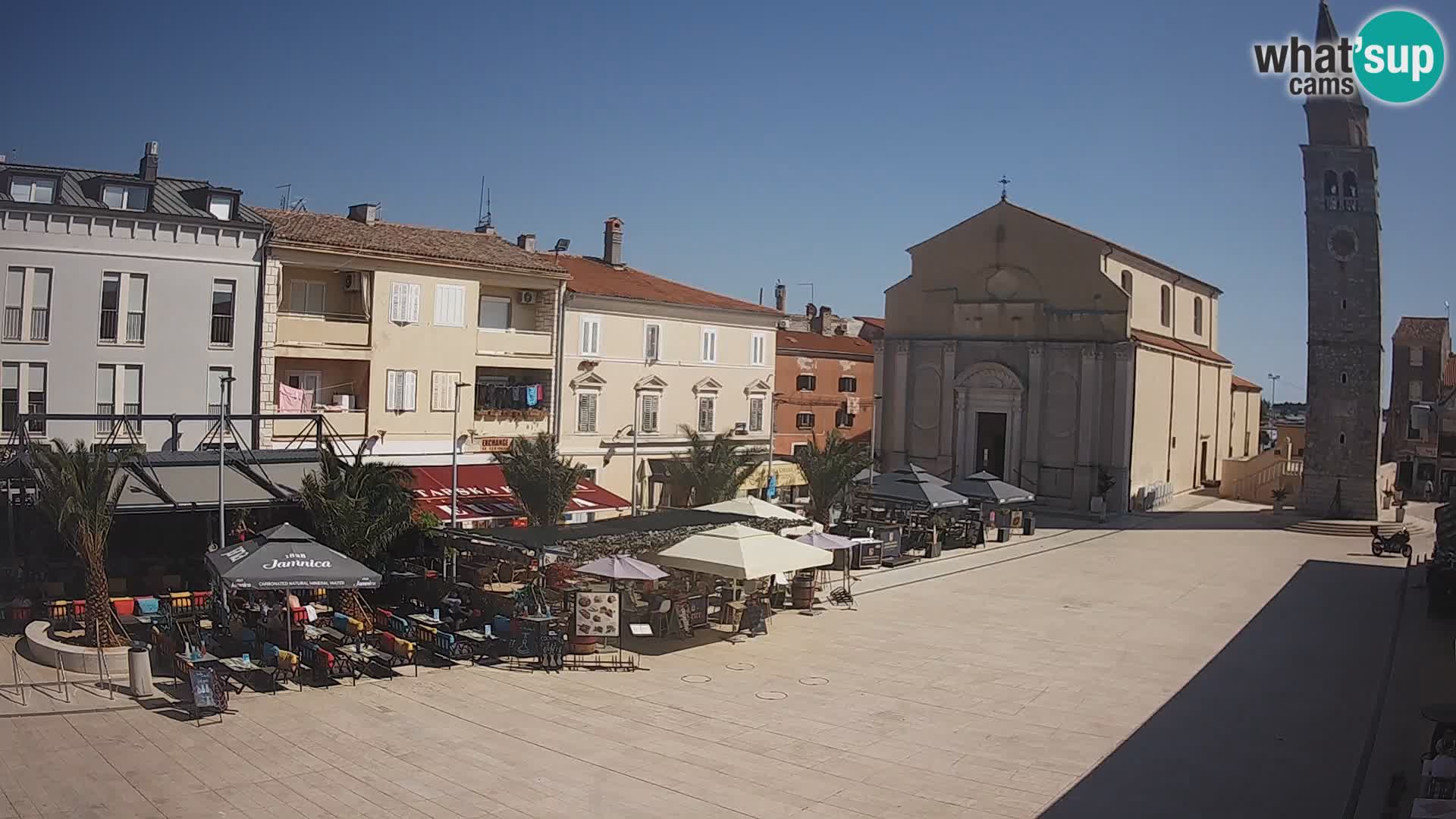 Webcam live – Place centrale dans Umag