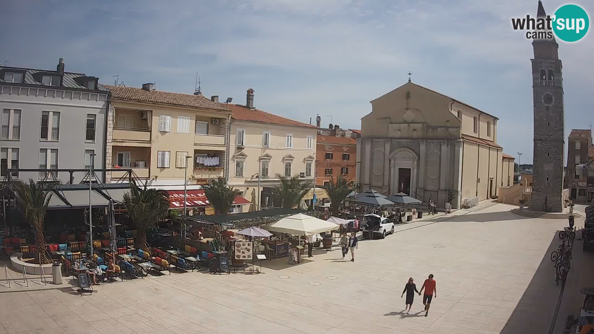 Webcam live – Place centrale dans Umag