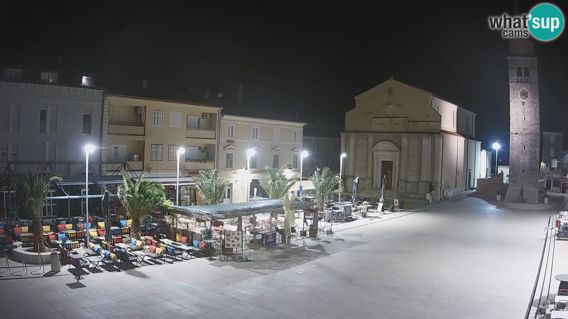 Webcam live – Place centrale dans Umag