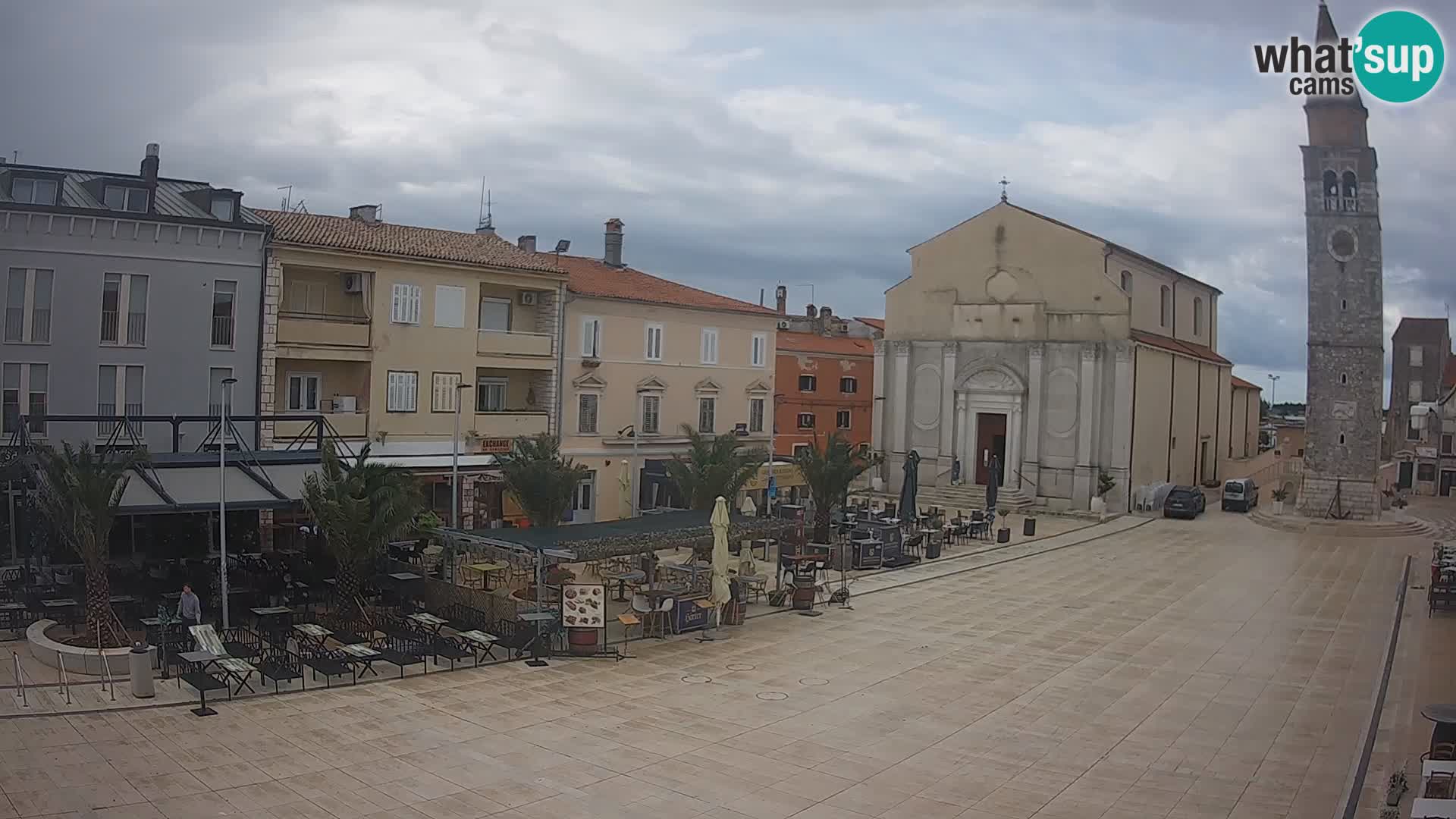Webcam live – Place centrale dans Umag