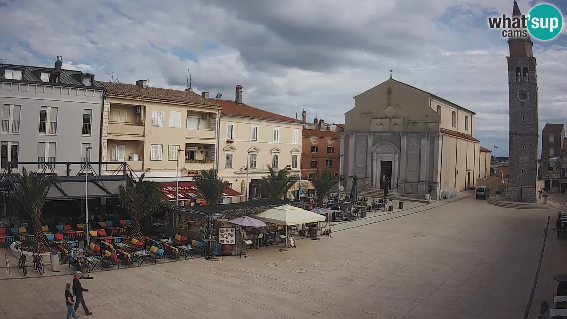 Webcam live – Place centrale dans Umag