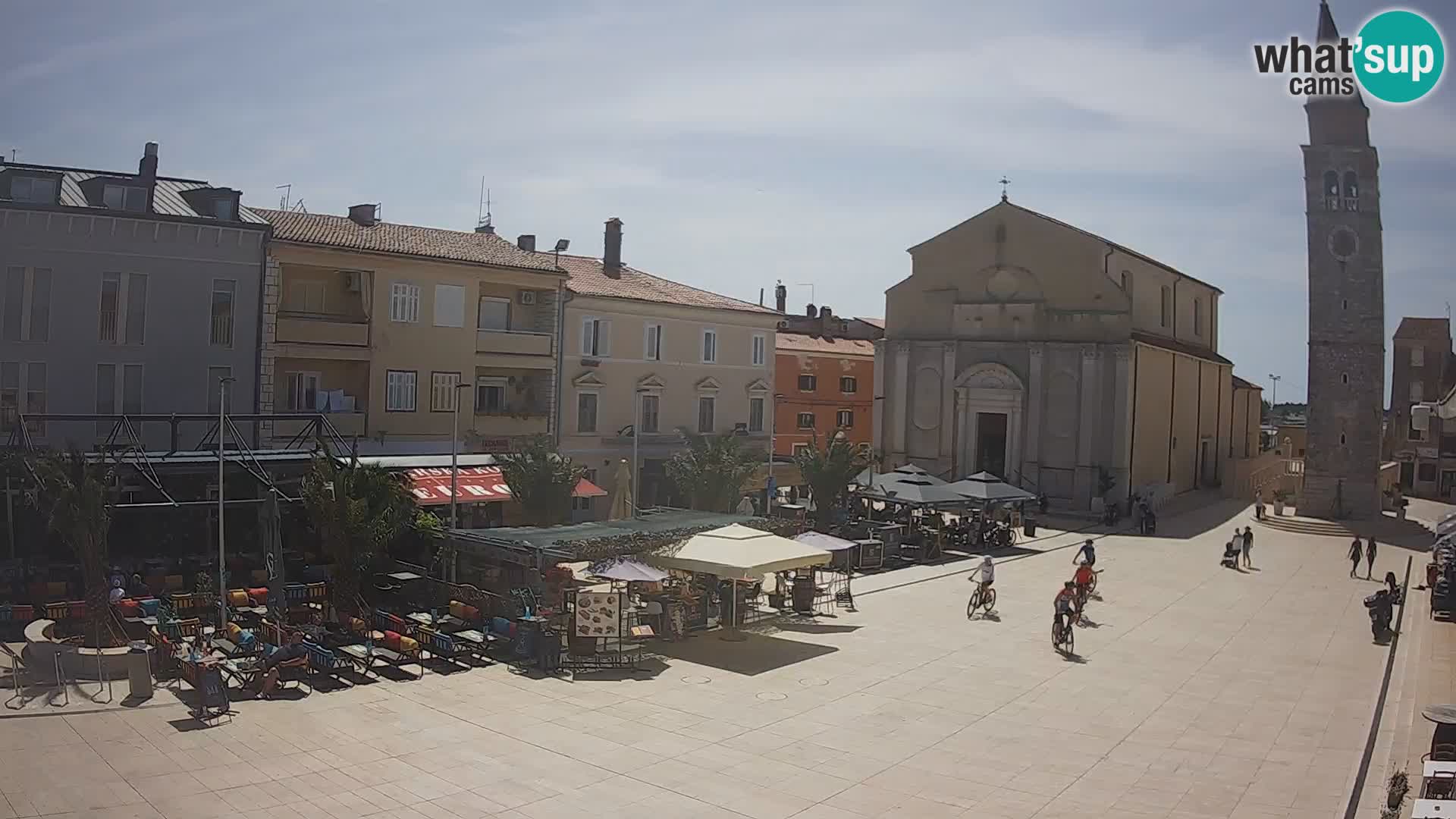 Webcam live – Place centrale dans Umag