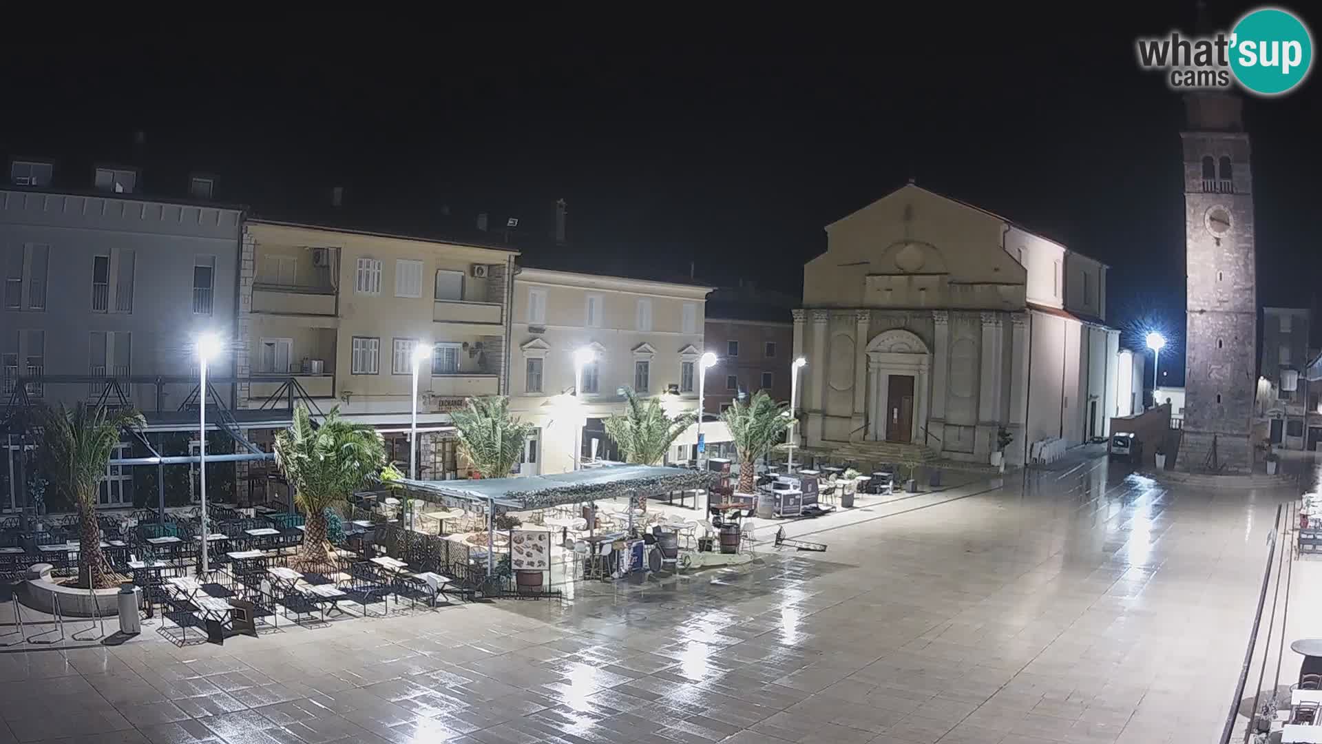 Webcam live – Place centrale dans Umag