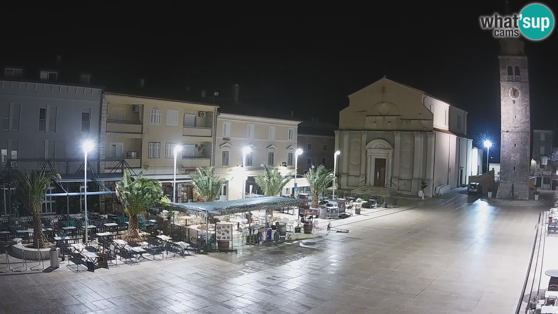 Webcam live – Place centrale dans Umag
