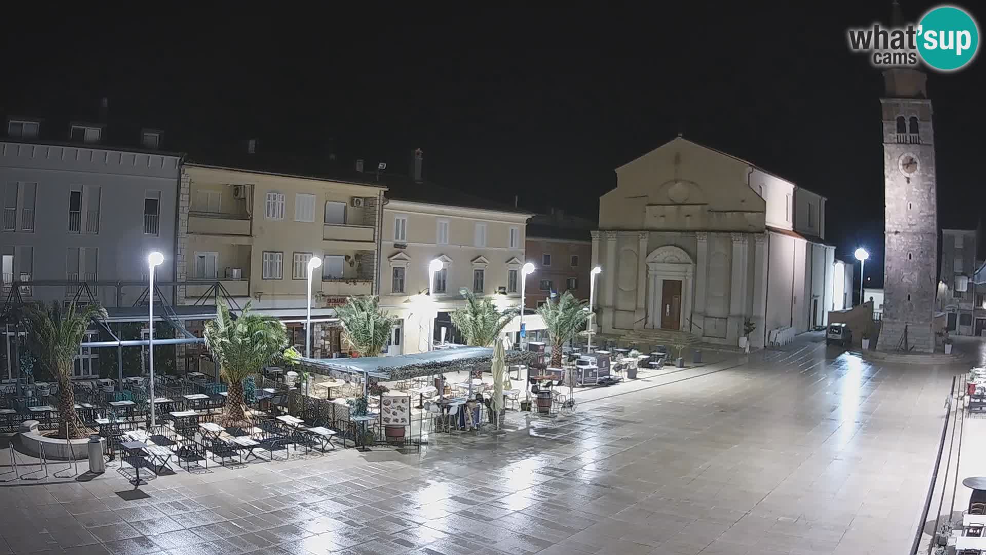 Webcam live – Place centrale dans Umag