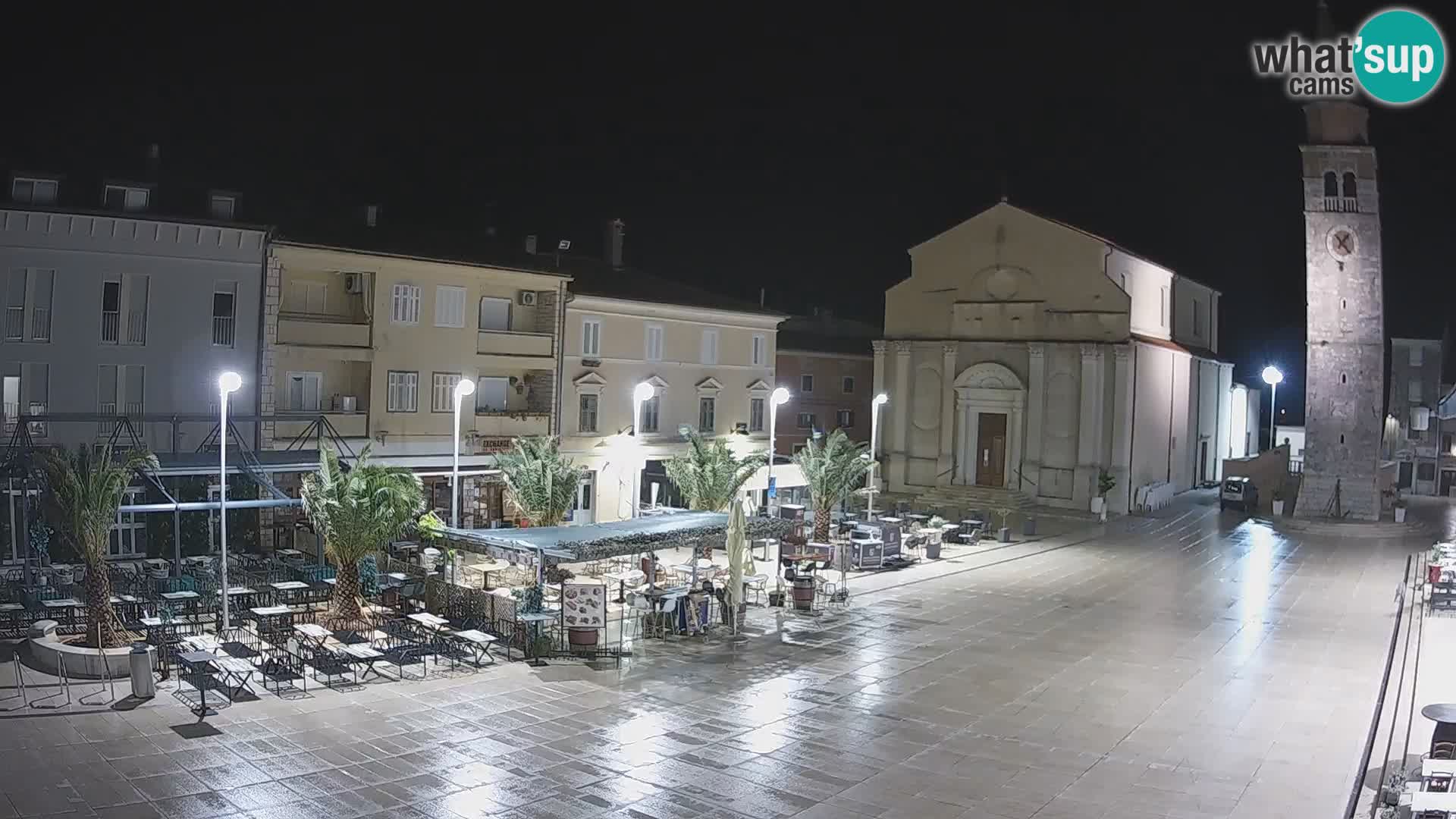 Webcam live – Place centrale dans Umag