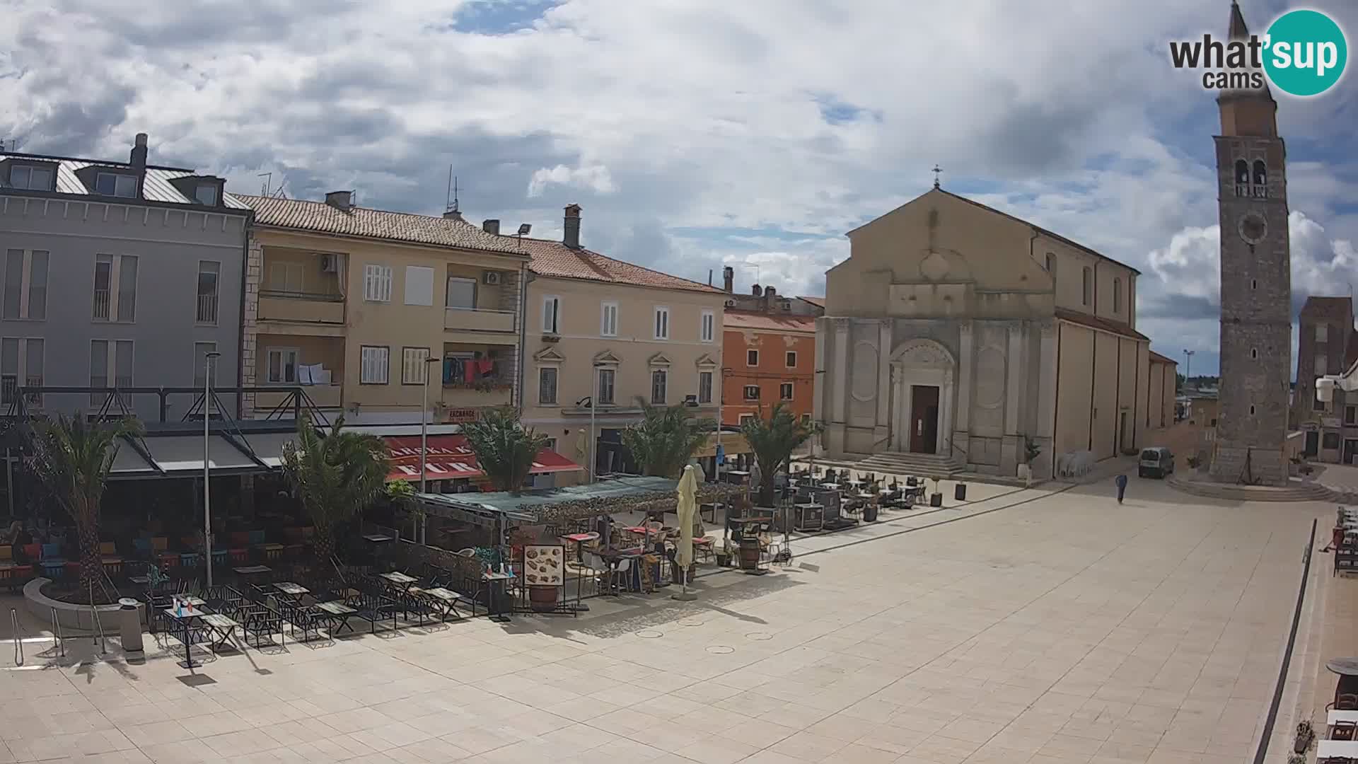 Webcam live – Place centrale dans Umag