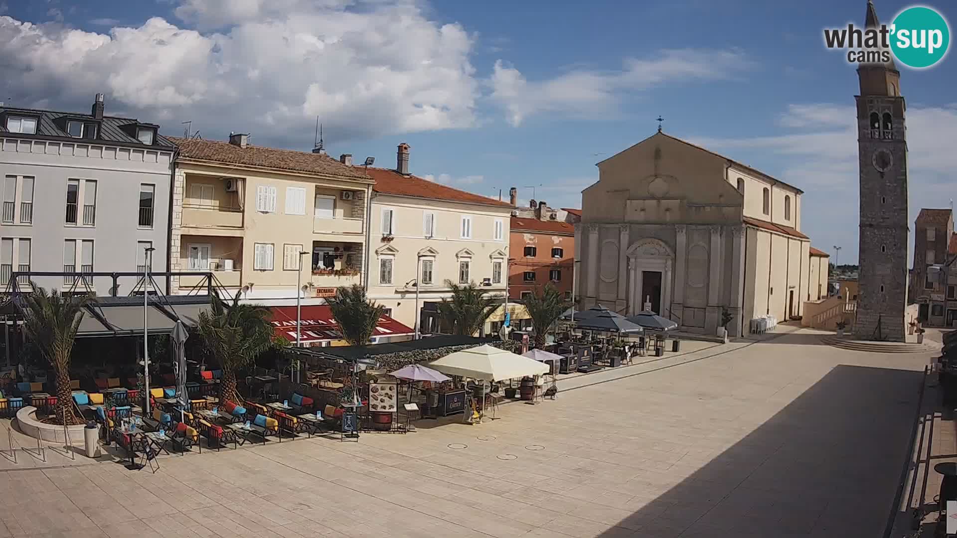 Webcam live – Place centrale dans Umag