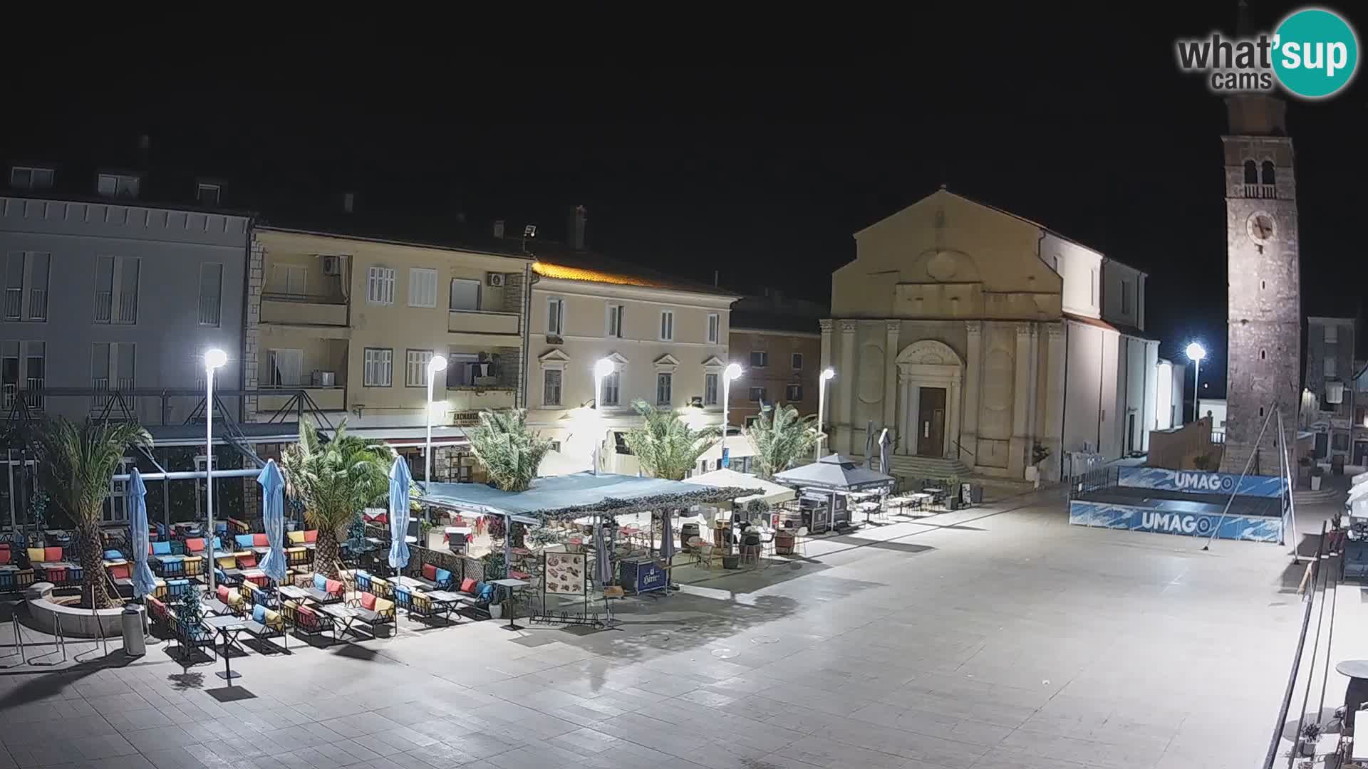 Webcam – Piazza centrale di Umago