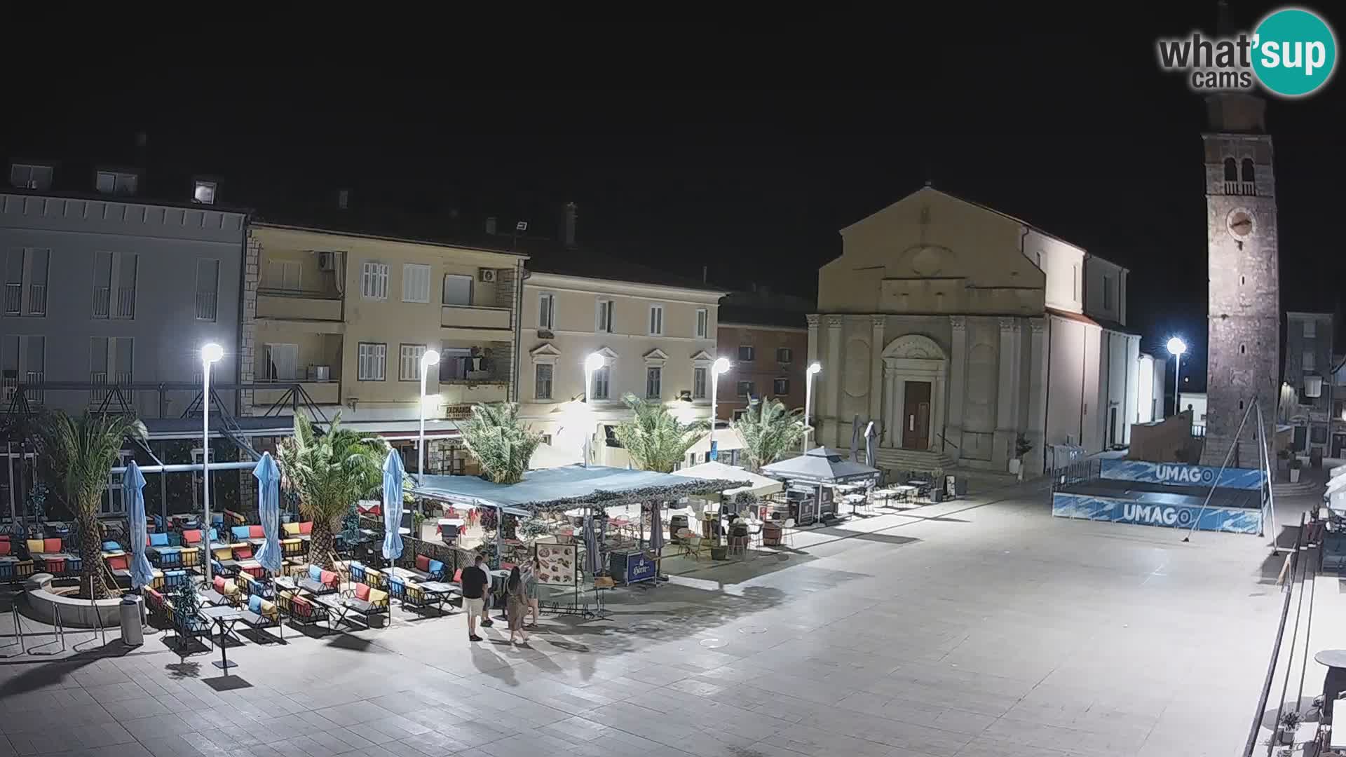 Webcam Hauptplatz in Umag