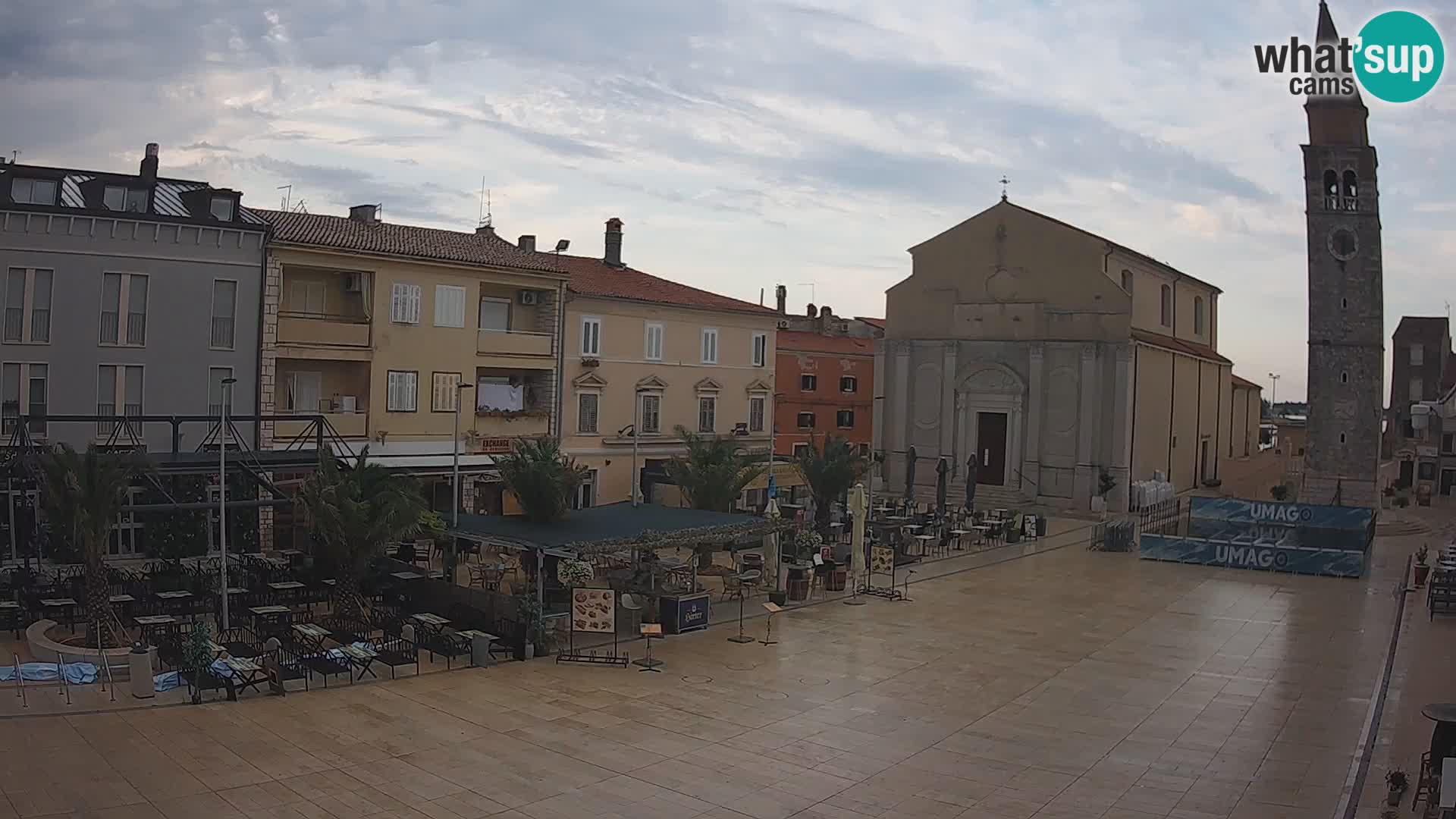 Webcam Hauptplatz in Umag
