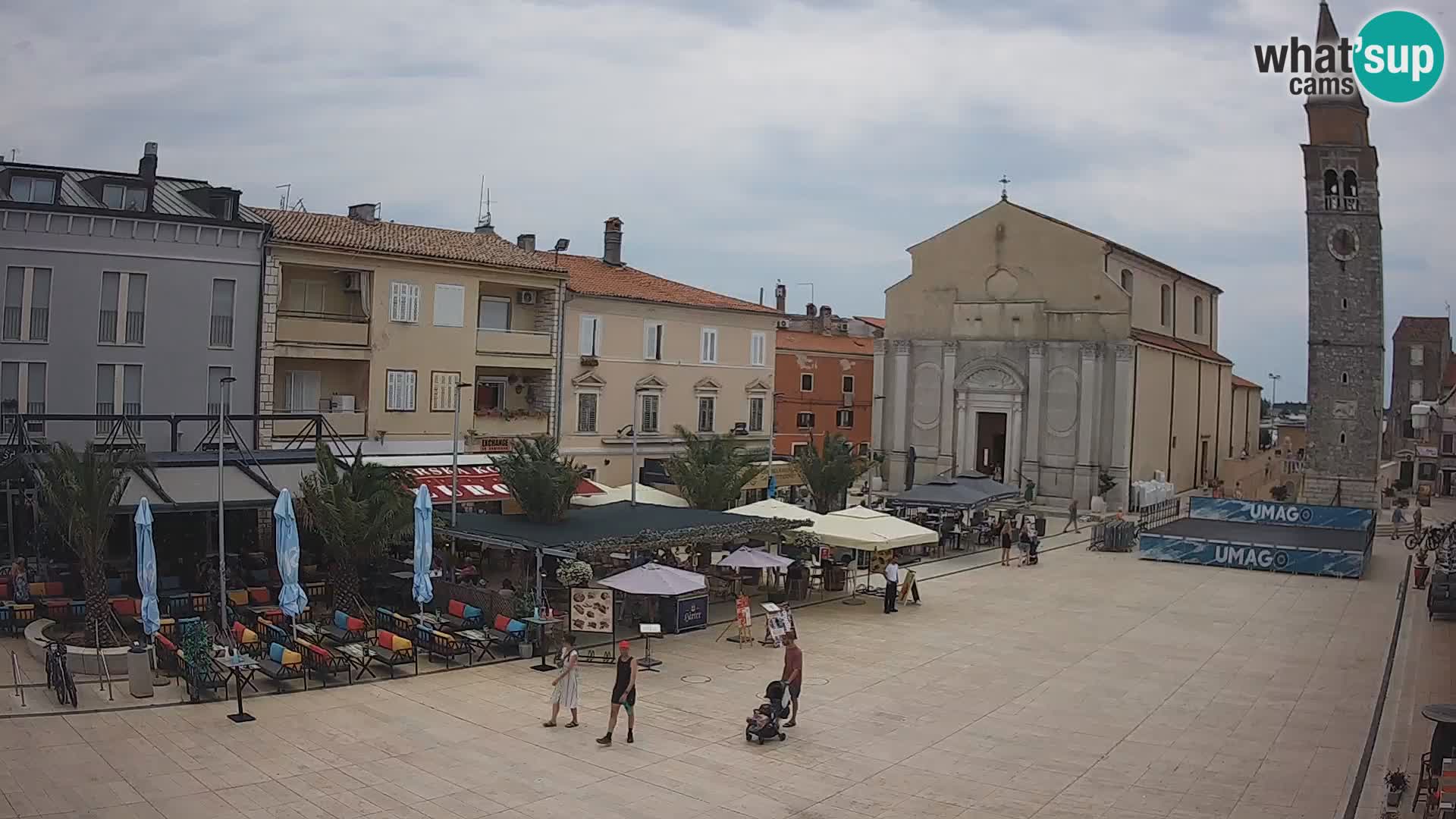 Webcam – Piazza centrale di Umago