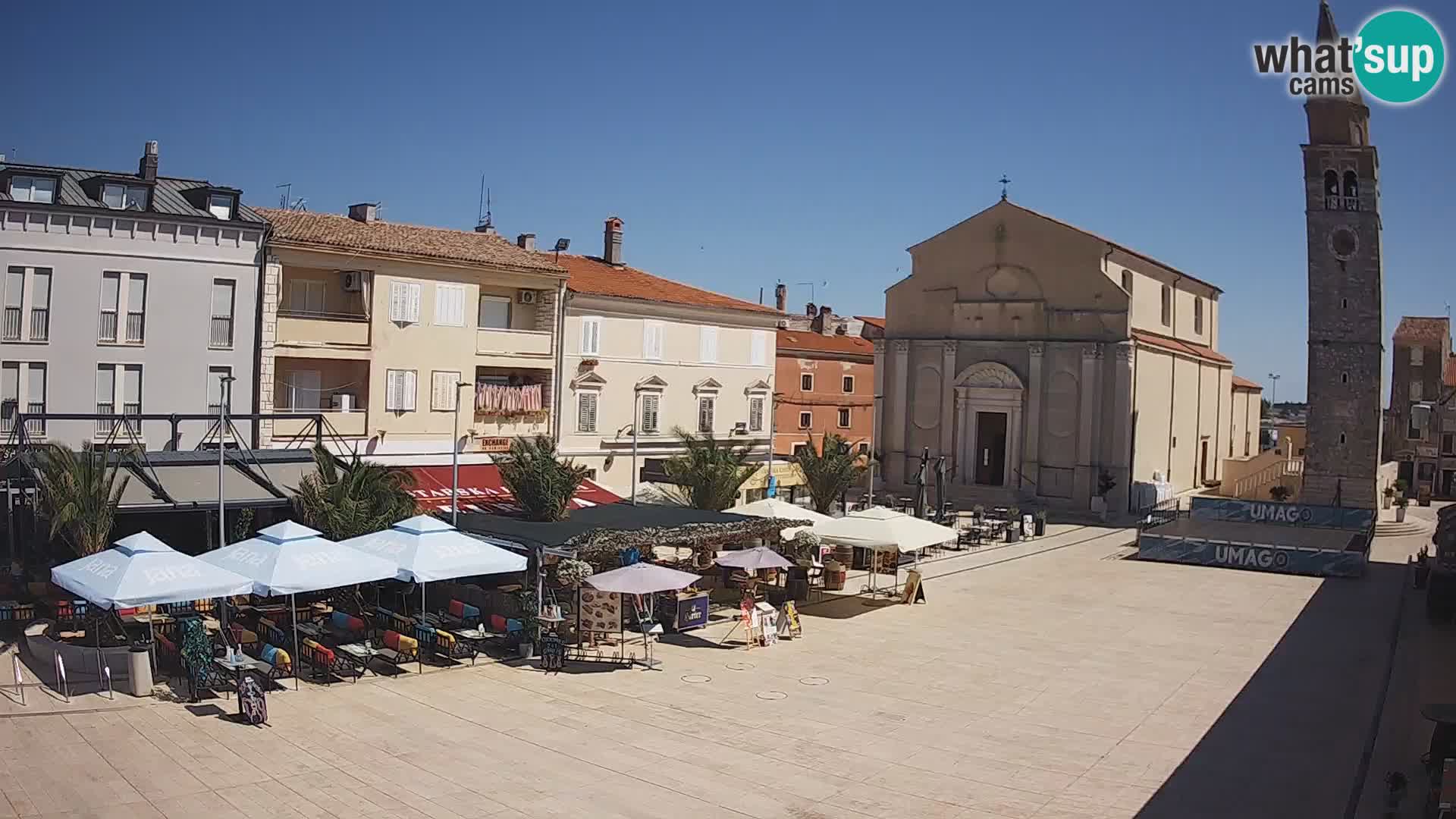 Webcam – Plaza Central en Umag