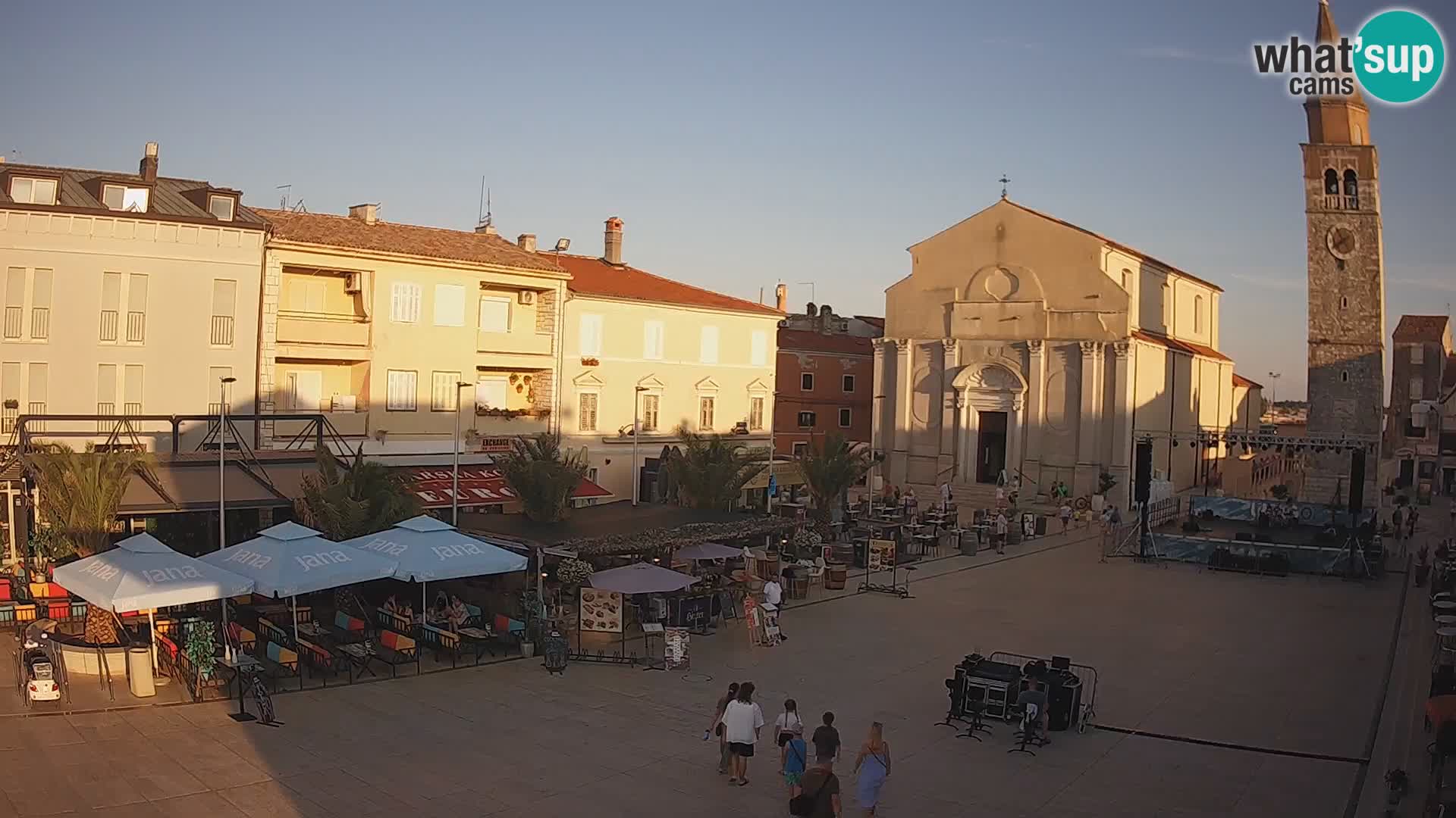 Webcam – Plaza Central en Umag