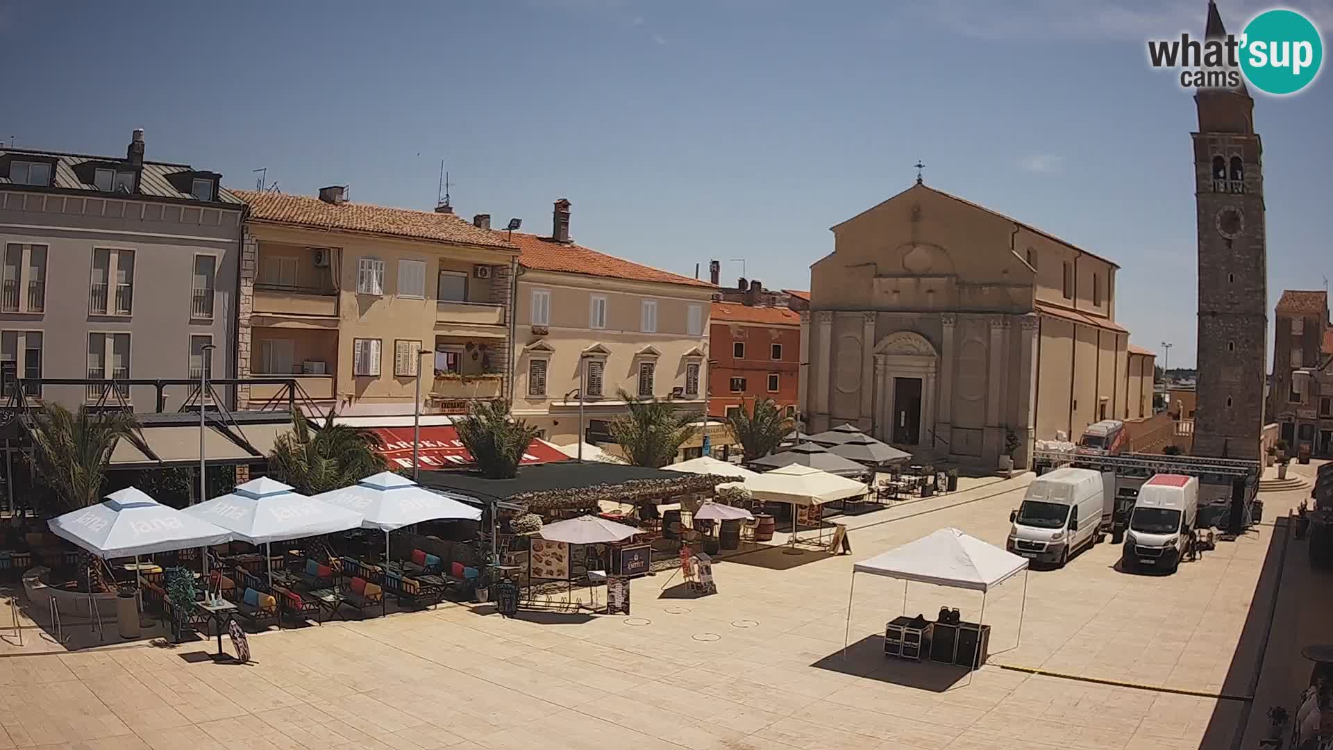 Webcam – Plaza Central en Umag