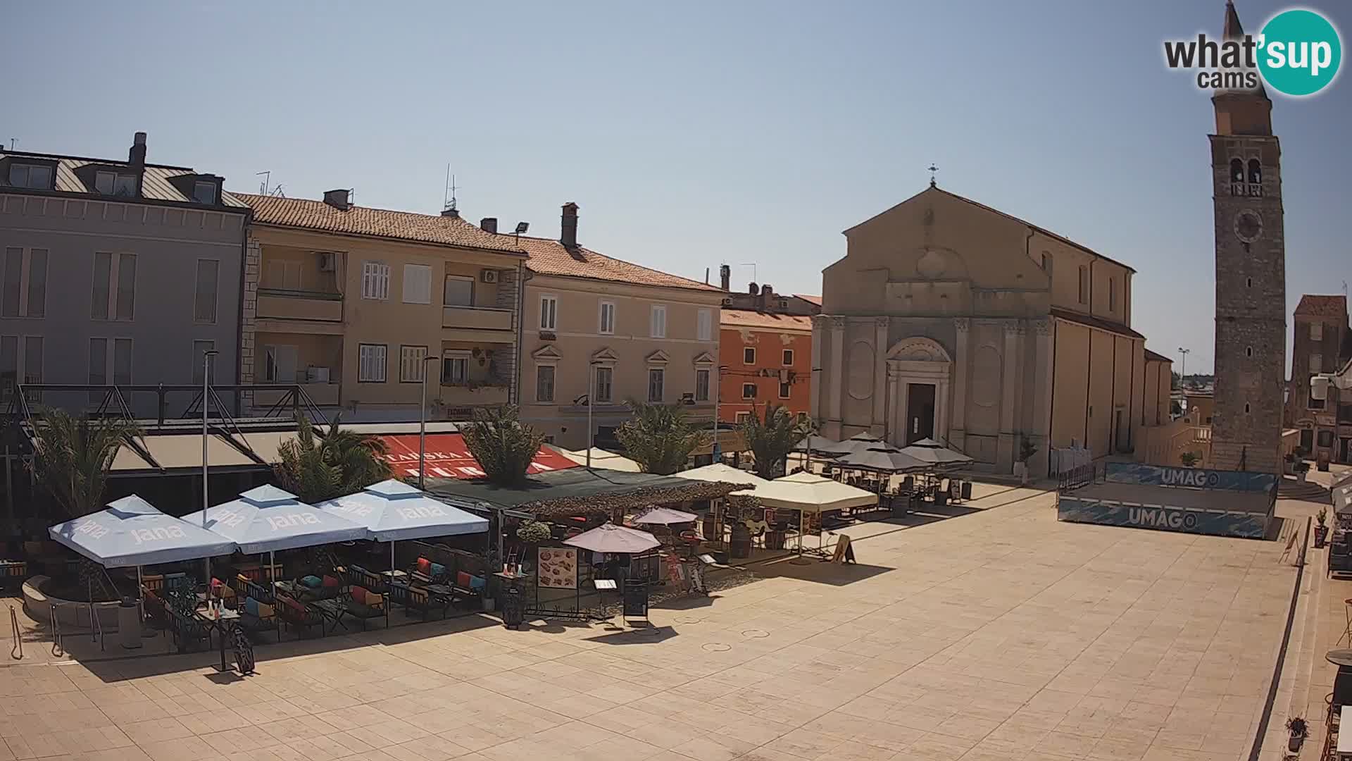 Webcam – Piazza centrale di Umago