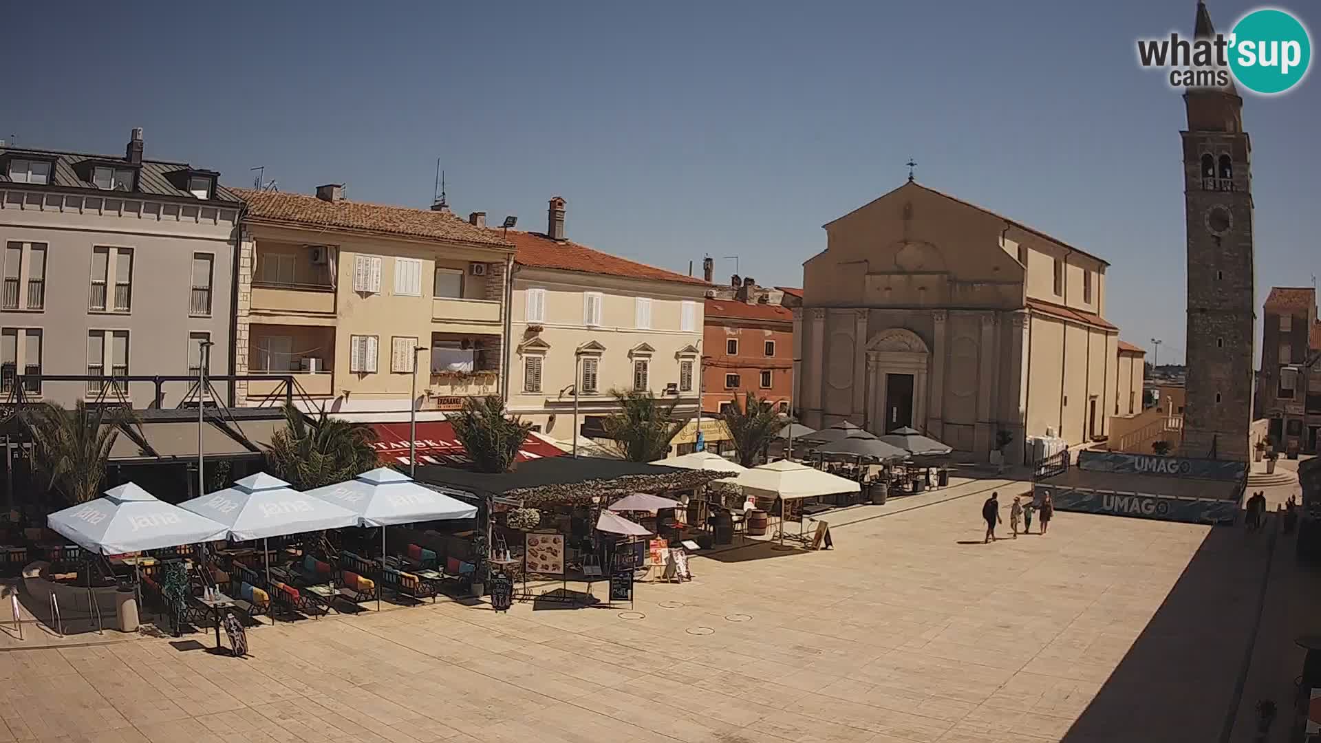 Webcam – Piazza centrale di Umago