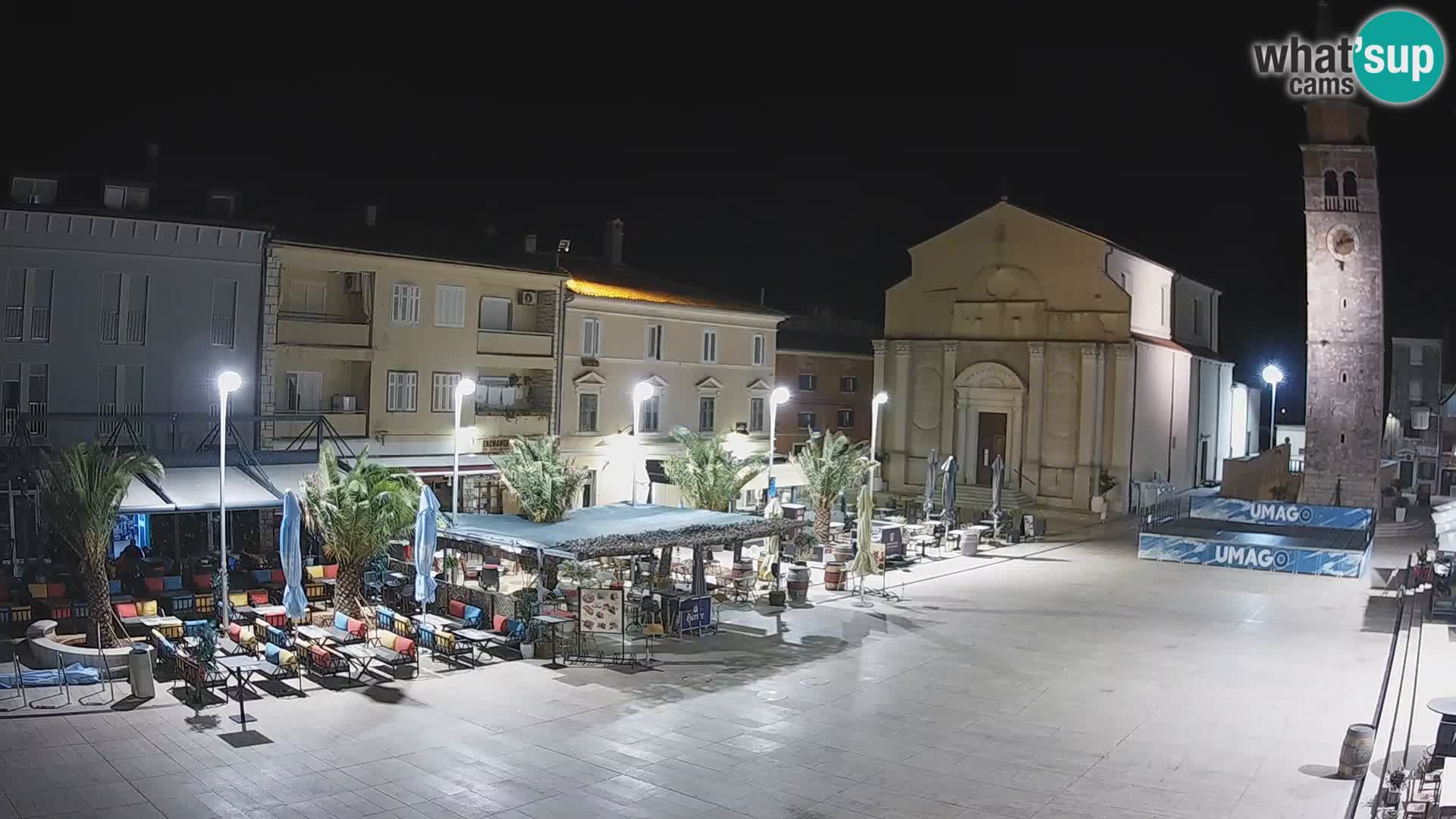 Webcam – Plaza Central en Umag