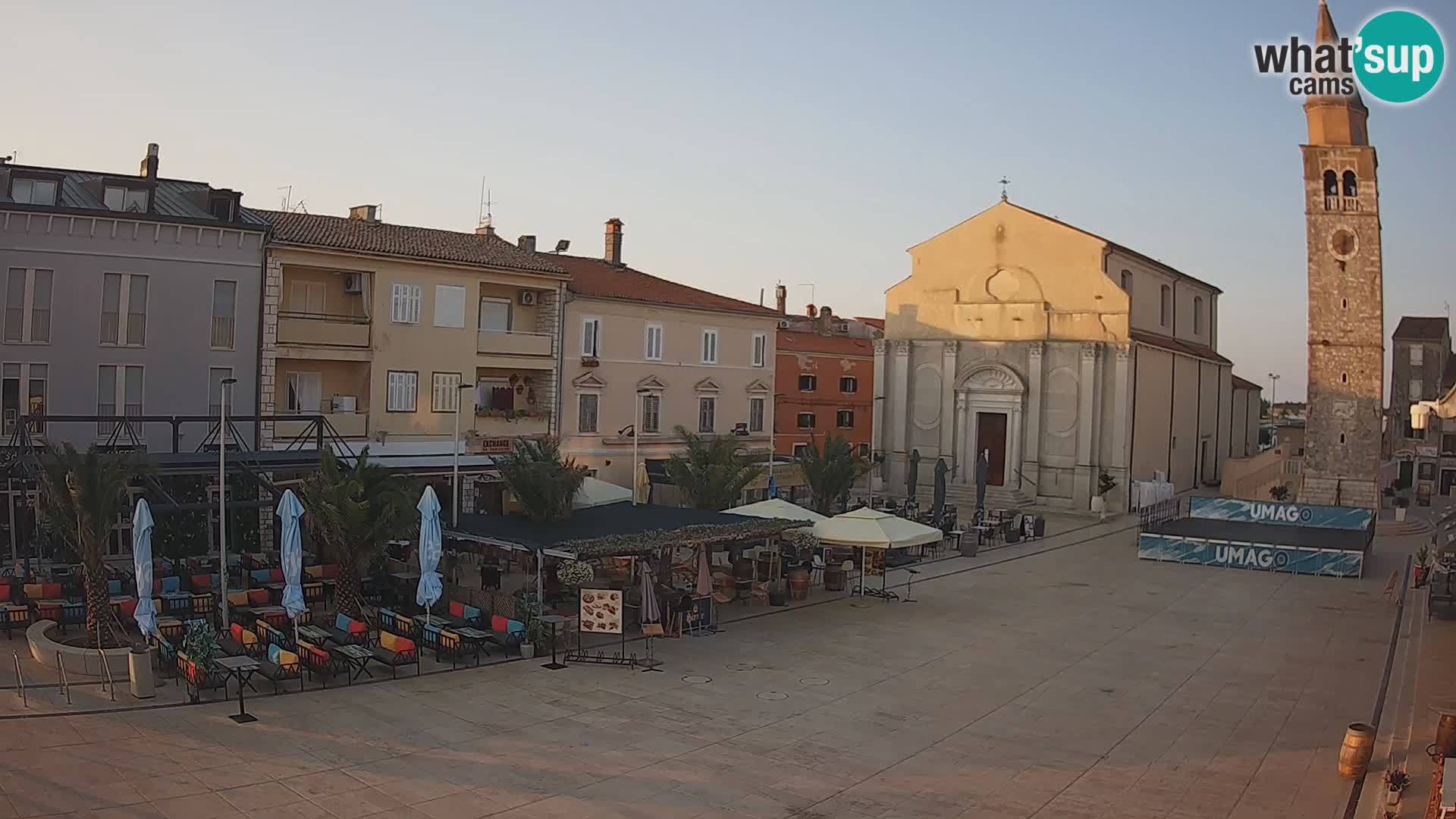 Webcam Hauptplatz in Umag