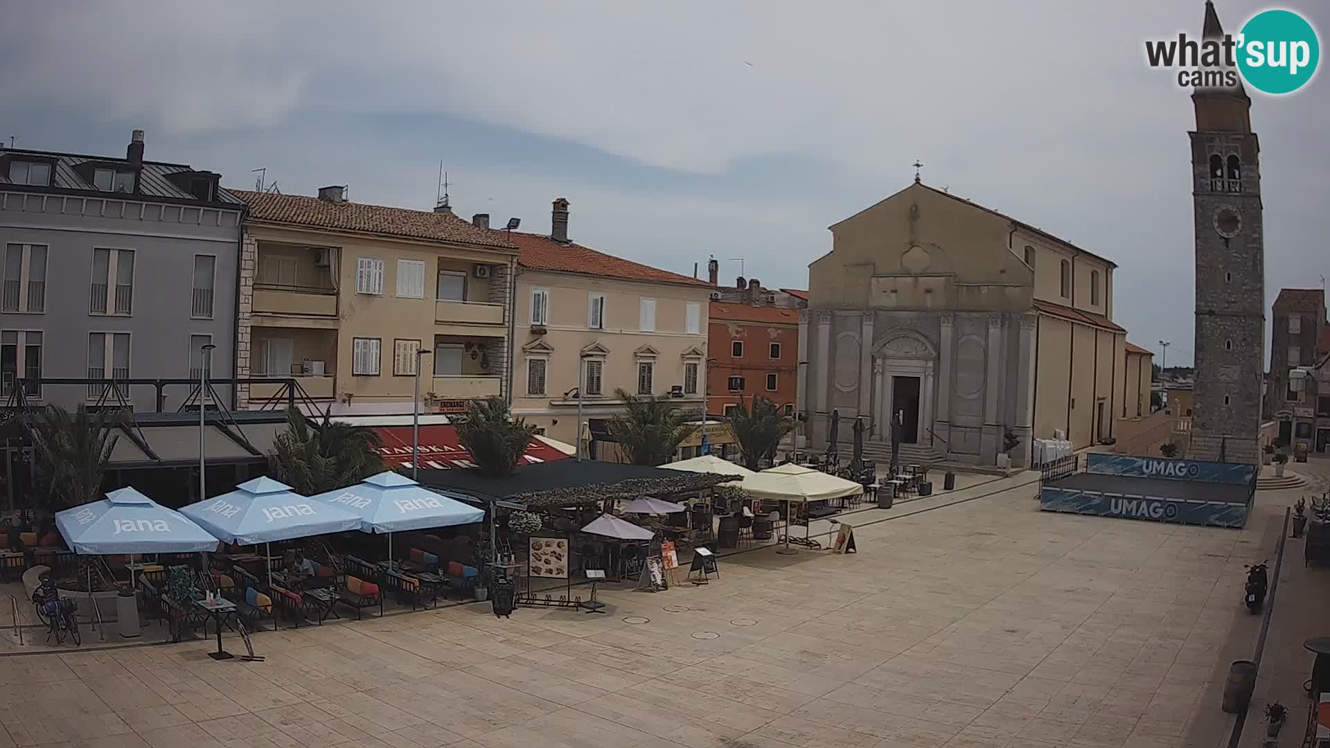 Webcam Hauptplatz in Umag