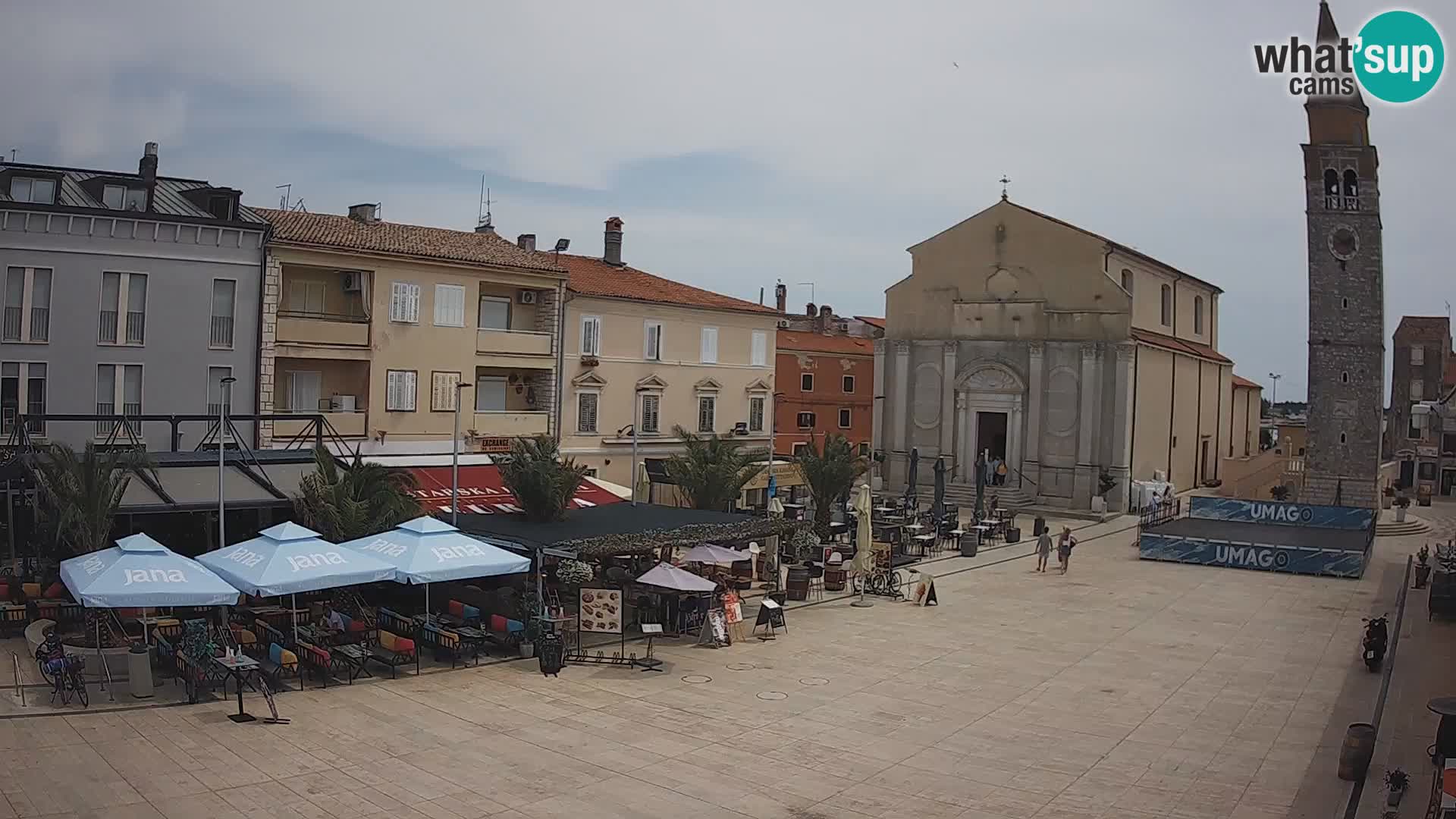 Webcam – Plaza Central en Umag