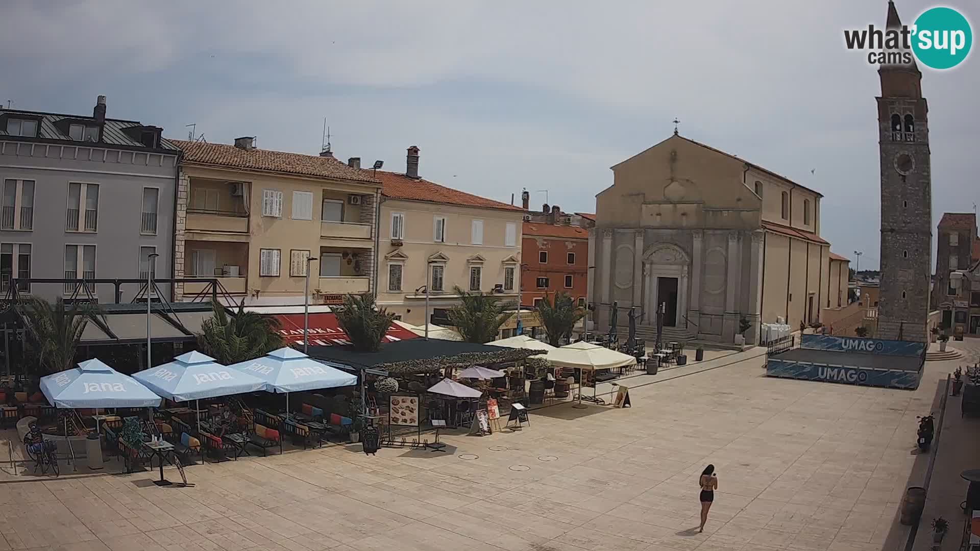 Webcam Hauptplatz in Umag