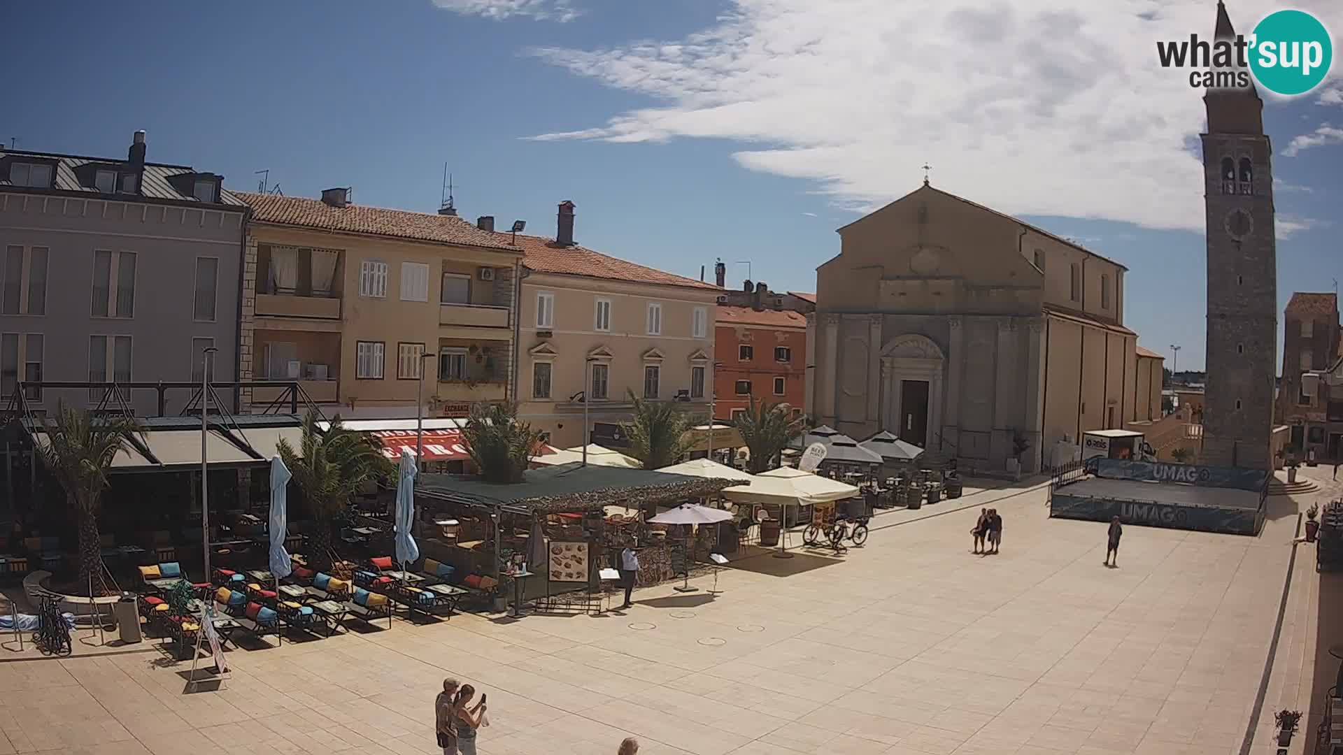 Webcam Hauptplatz in Umag