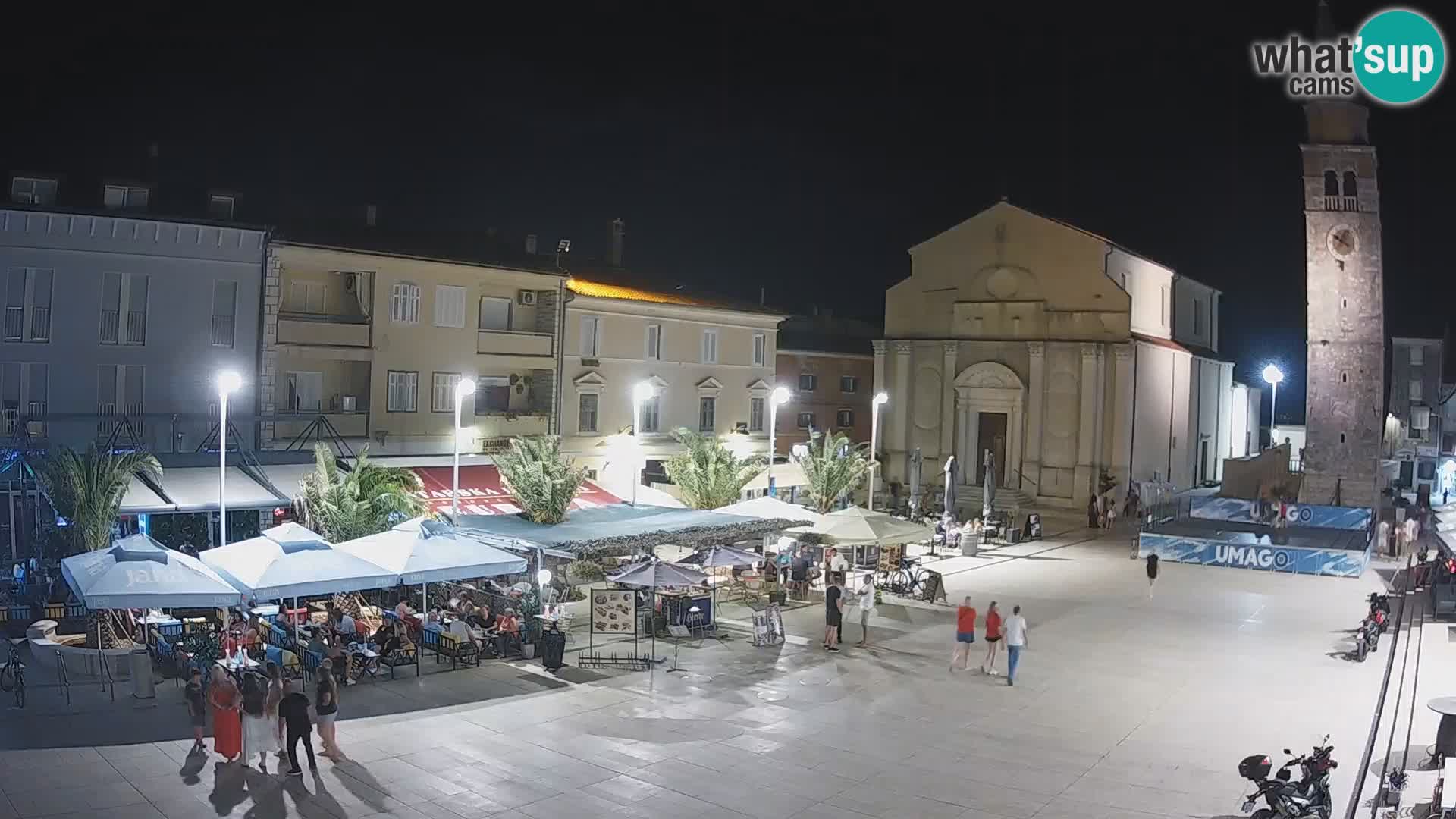 Webcam live – Place centrale dans Umag