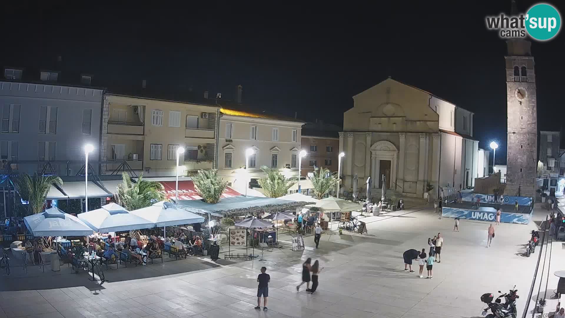 Webcam live – Place centrale dans Umag