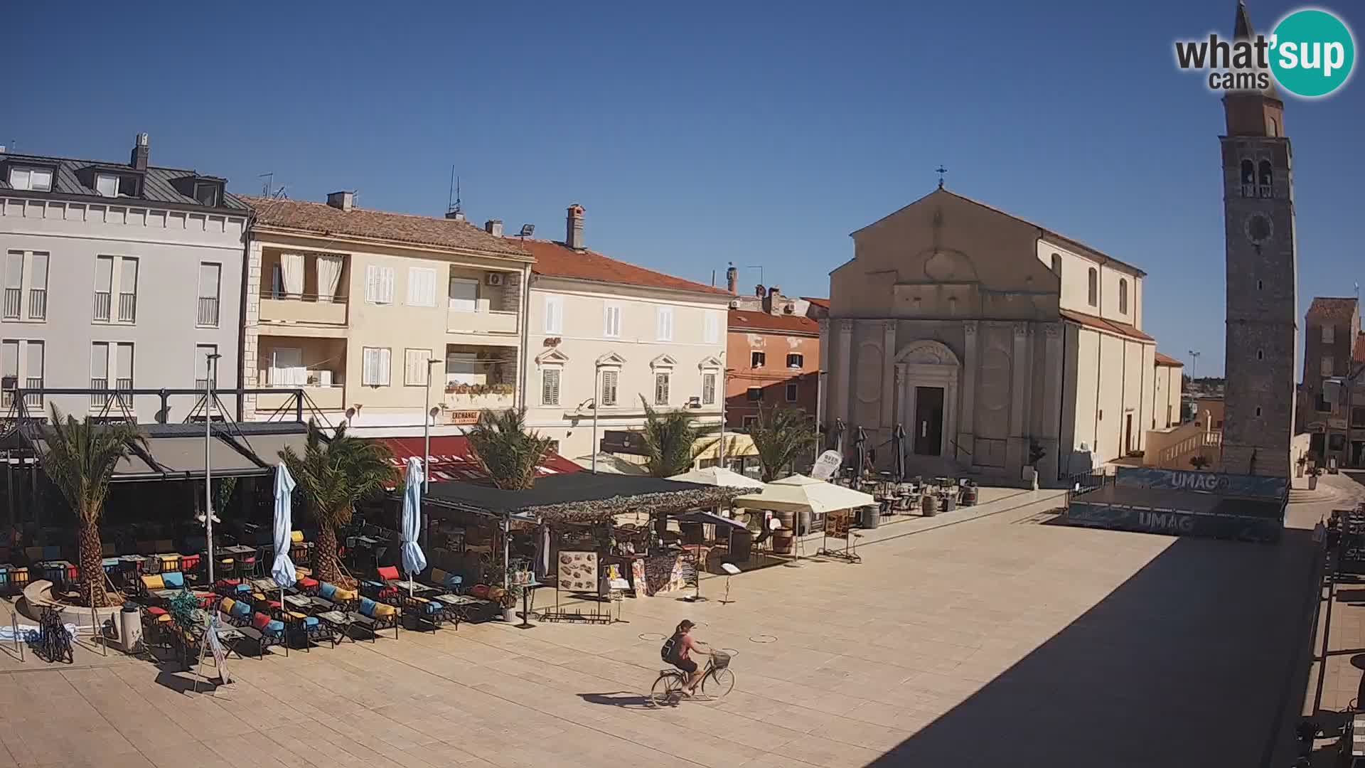 Webcam Hauptplatz in Umag