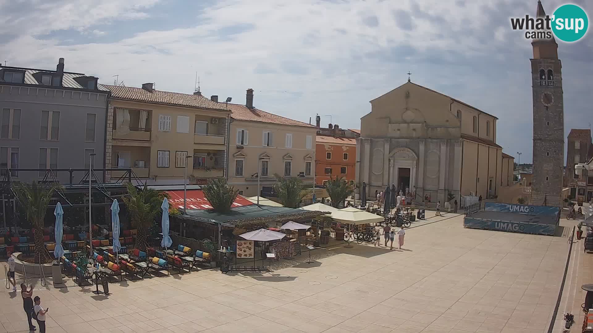Webcam – Piazza centrale di Umago