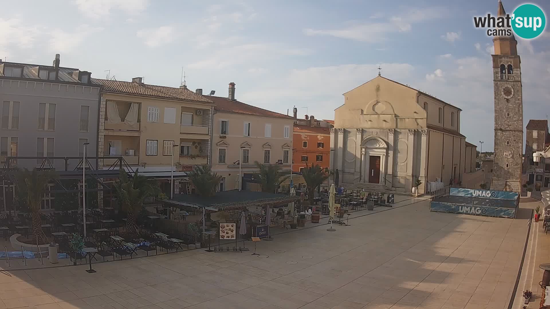 Webcam Hauptplatz in Umag