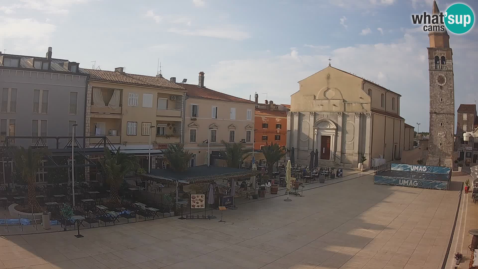 Webcam Hauptplatz in Umag