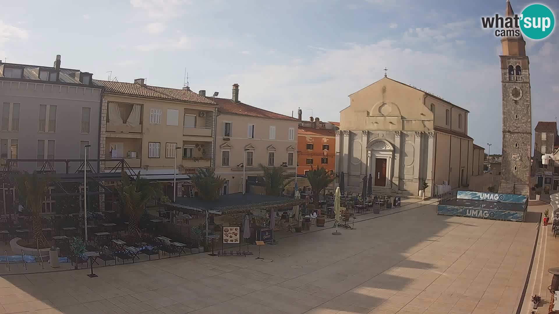 Webcam Hauptplatz in Umag