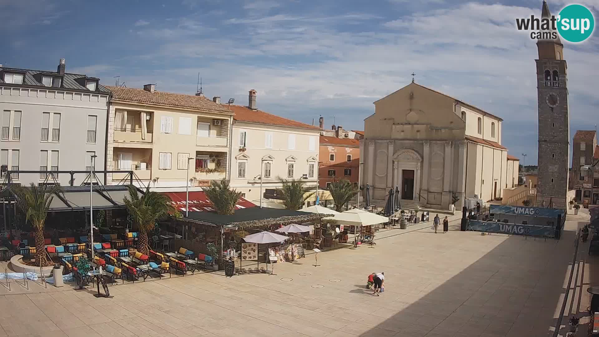 Webcam Hauptplatz in Umag