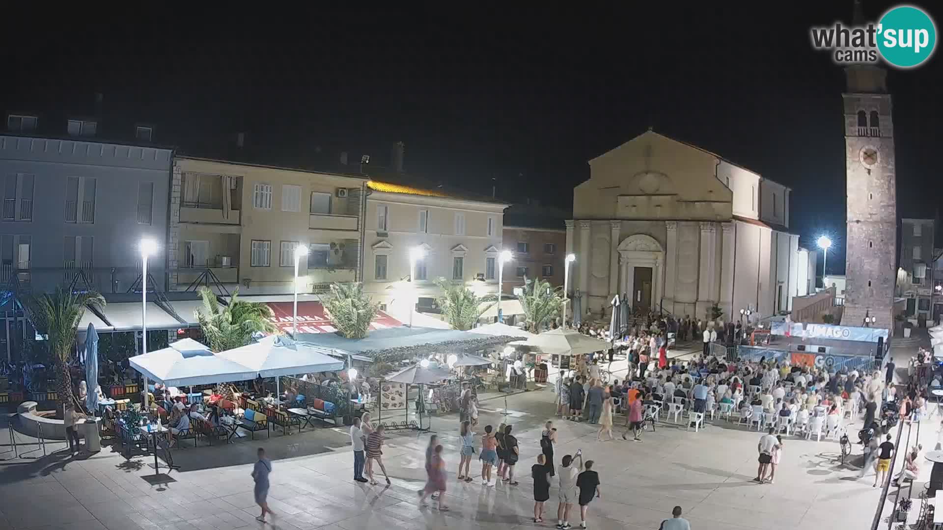 Webcam Hauptplatz in Umag