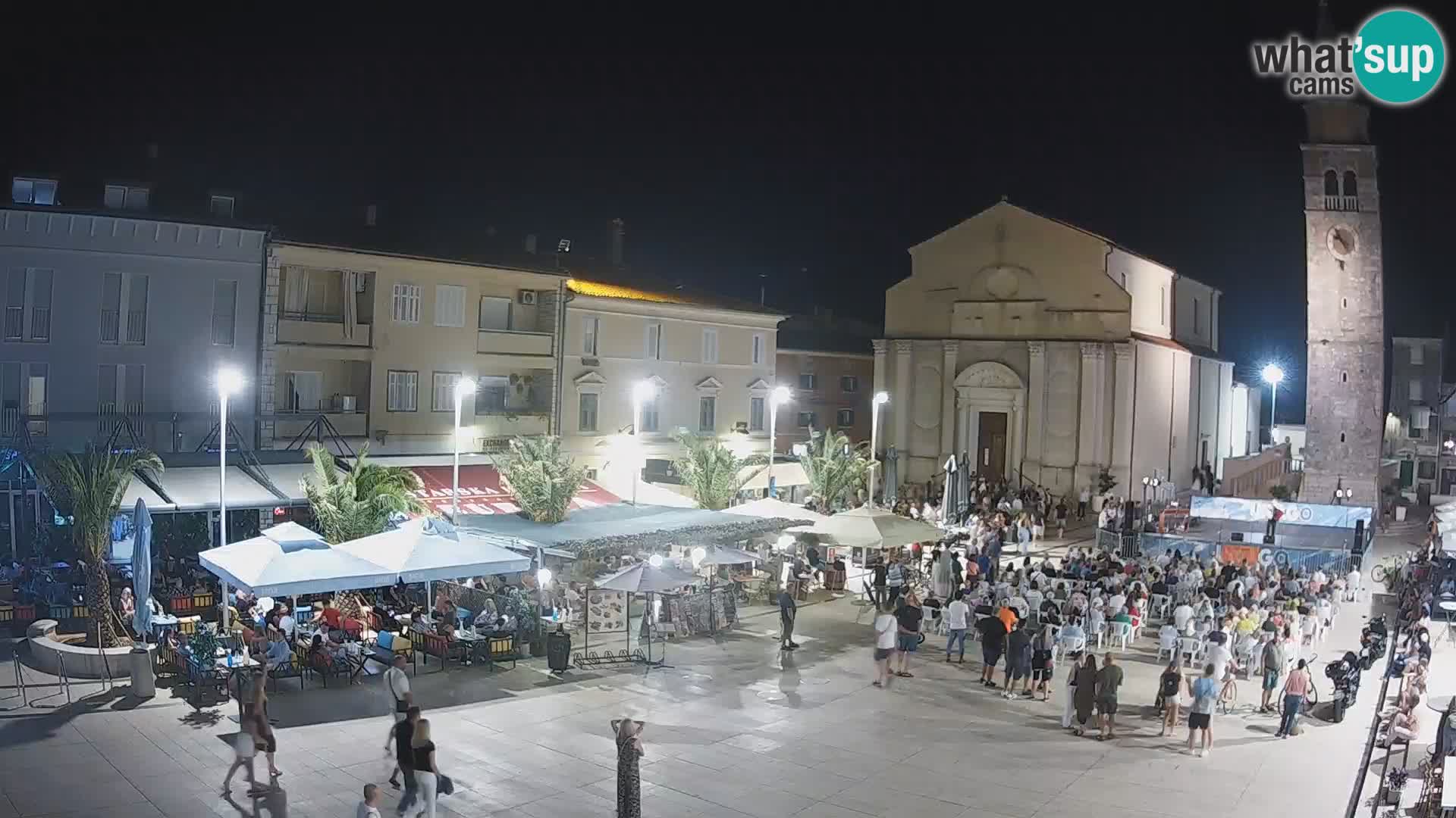 Webcam live – Place centrale dans Umag