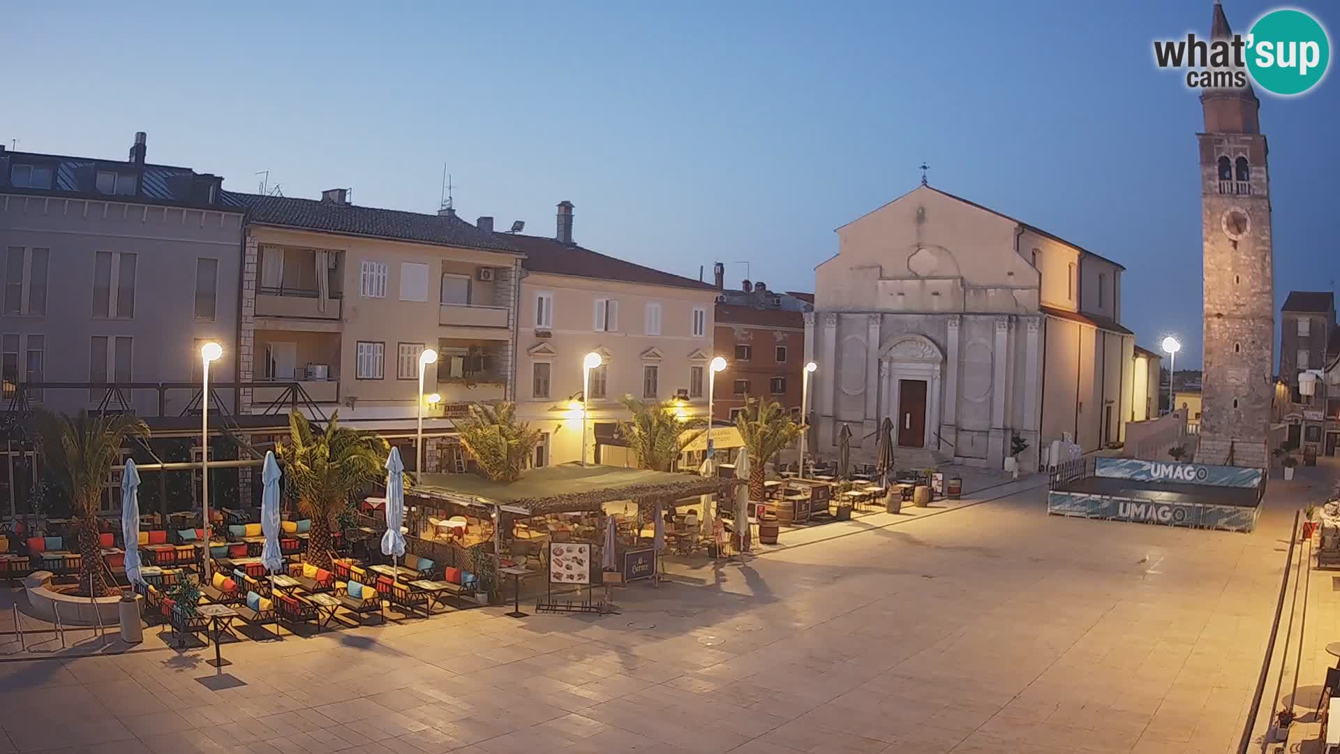 Webcam live – Place centrale dans Umag